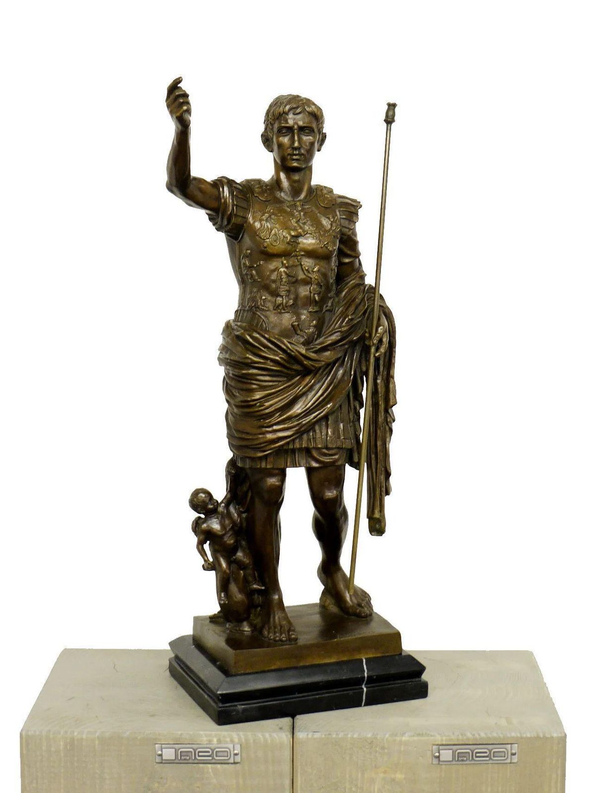 Bronze Statue Of Emperor Augustus, Roman Imperial Sculpture photo 2862.0