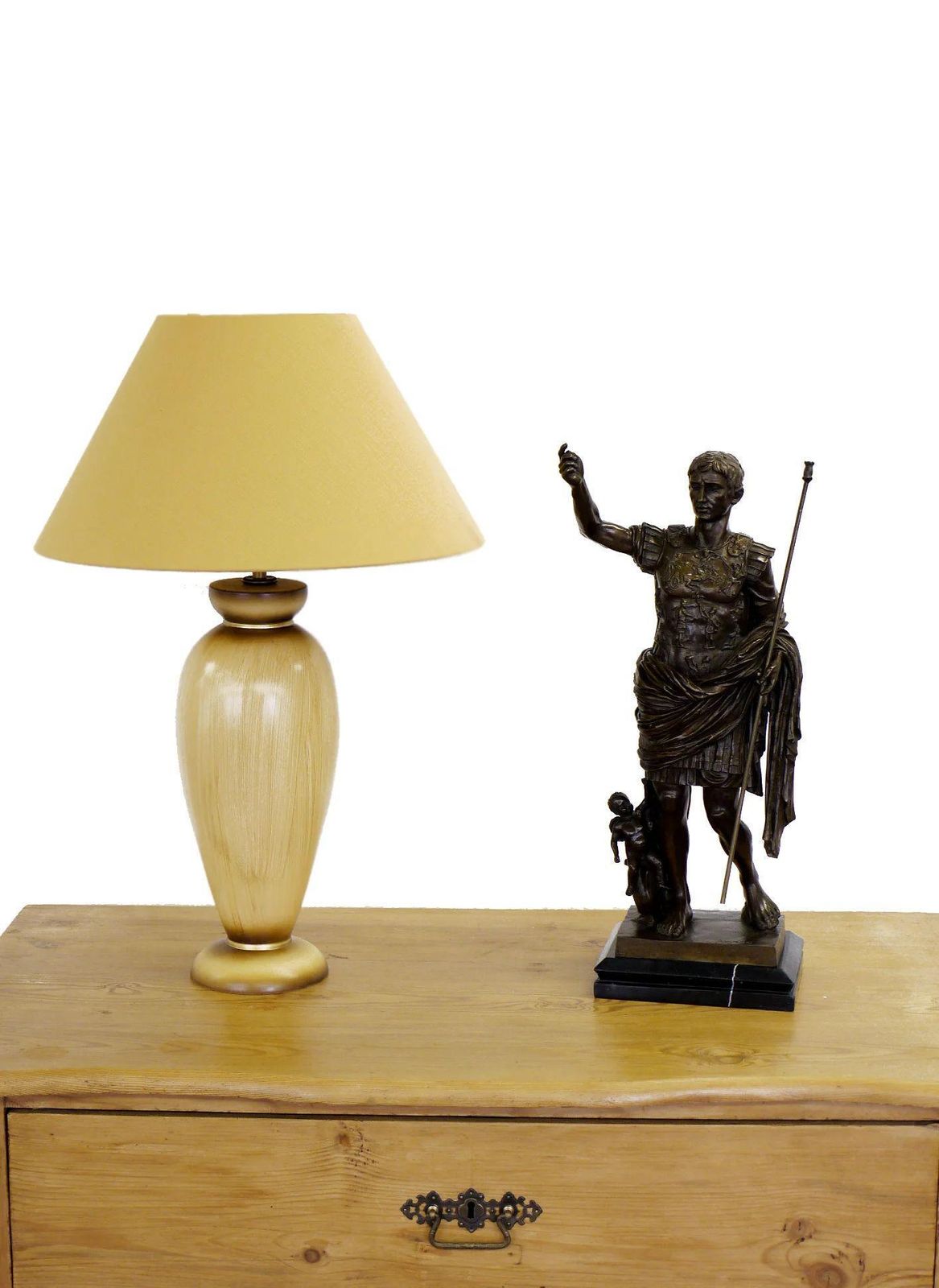 photo for sale Bronze Statue Of Emperor Augustus, Roman Imperial Sculpture