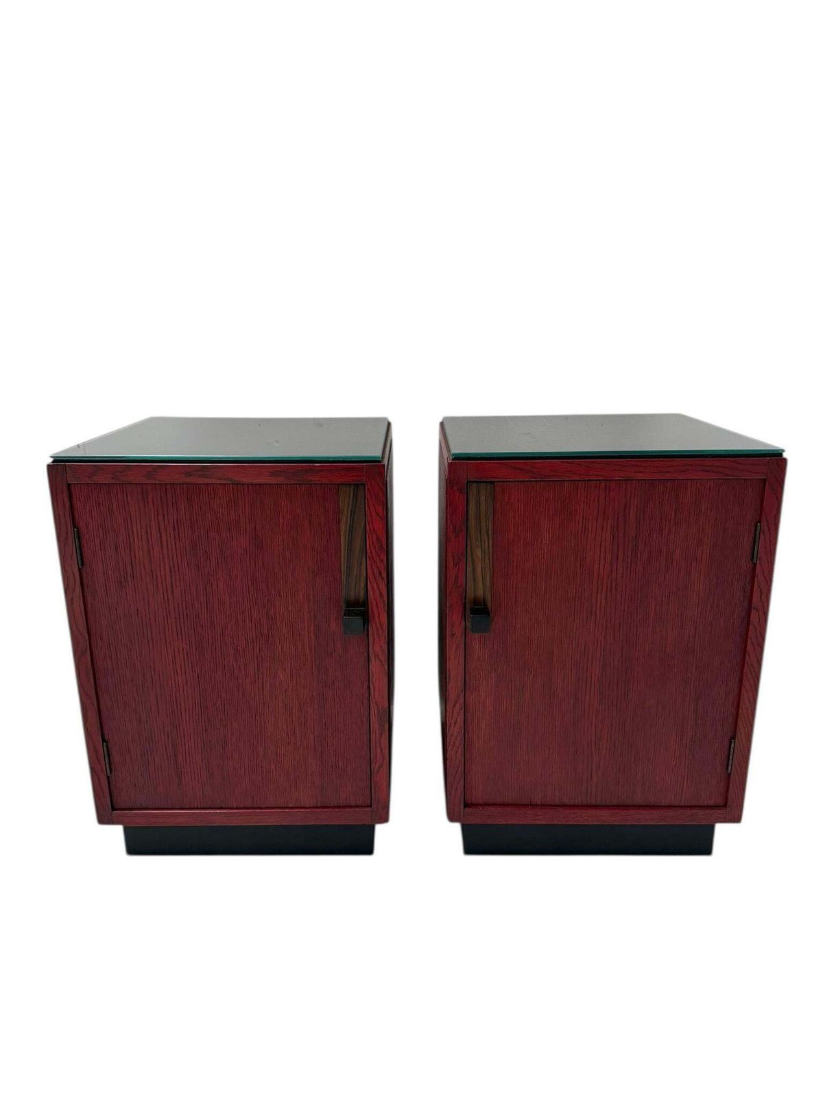 photo furniture Two Art Deco Modernist Nightstands By A.H. Jansen For L.O.V. Oosterbeek, 1920s