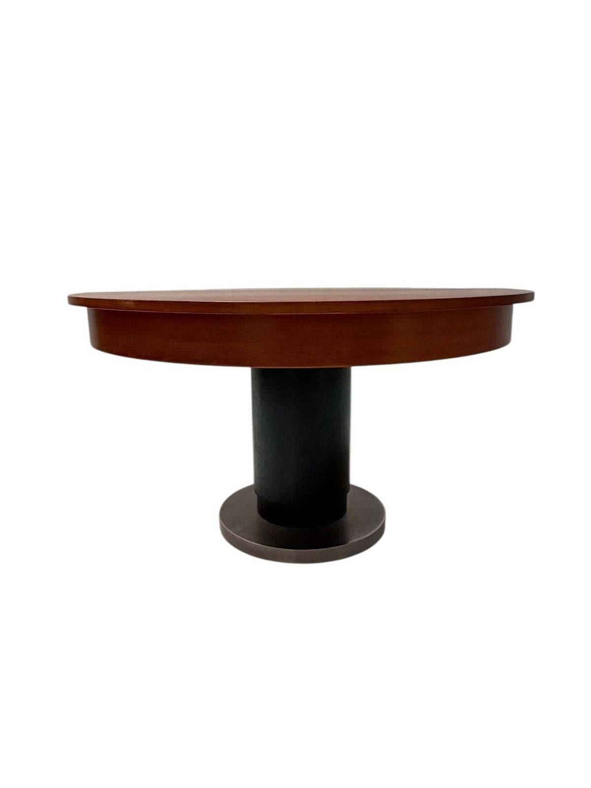 14373.0 Art Deco Modernist Round Extendable Dining Room Table By Hendrik Wouda, 1931 photo