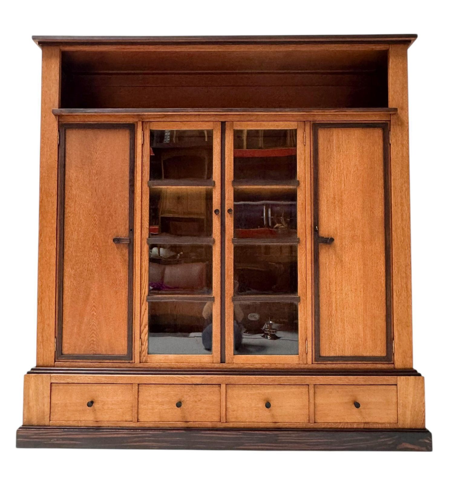 Art Deco Modernist Four Door Bookcase, 1920s photo 3921.0
