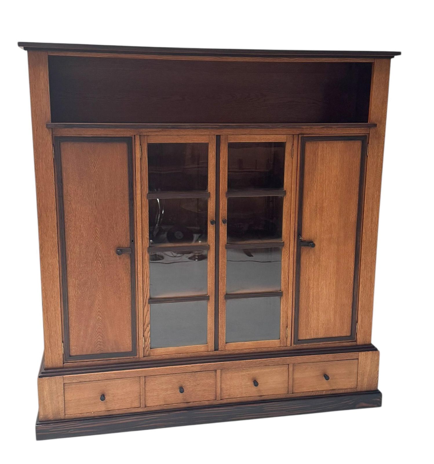 photo furniture Art Deco Modernist Four Door Bookcase, 1920s