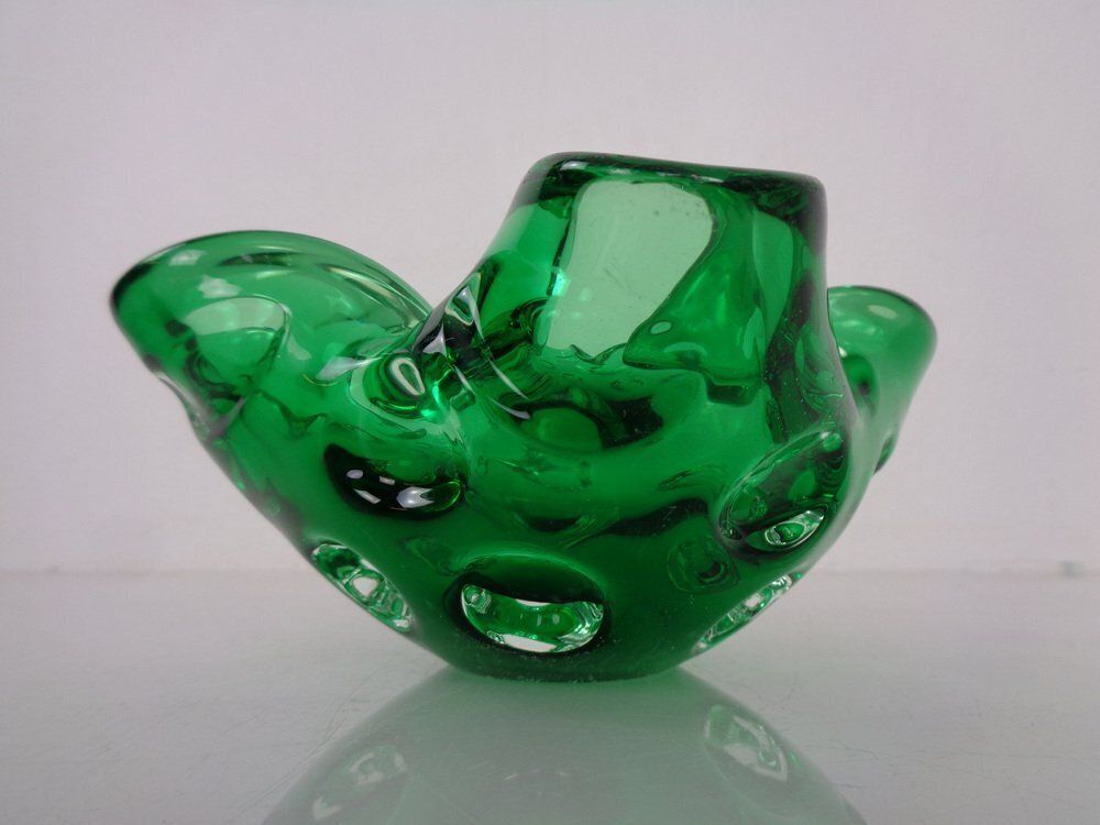 Green Sommerso Murano Glass Ashtray, Italy, 1960s photo vinterior