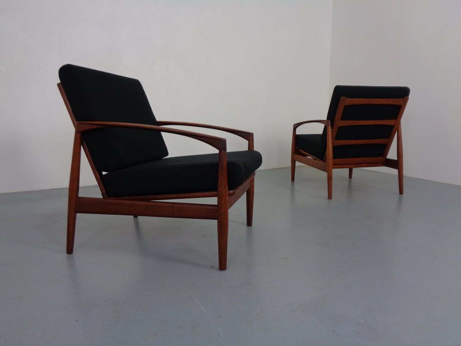 Goldfeder Teak Armchairs From Carl Straub, Germany, 1950s, Set Of 2 photo Furniture