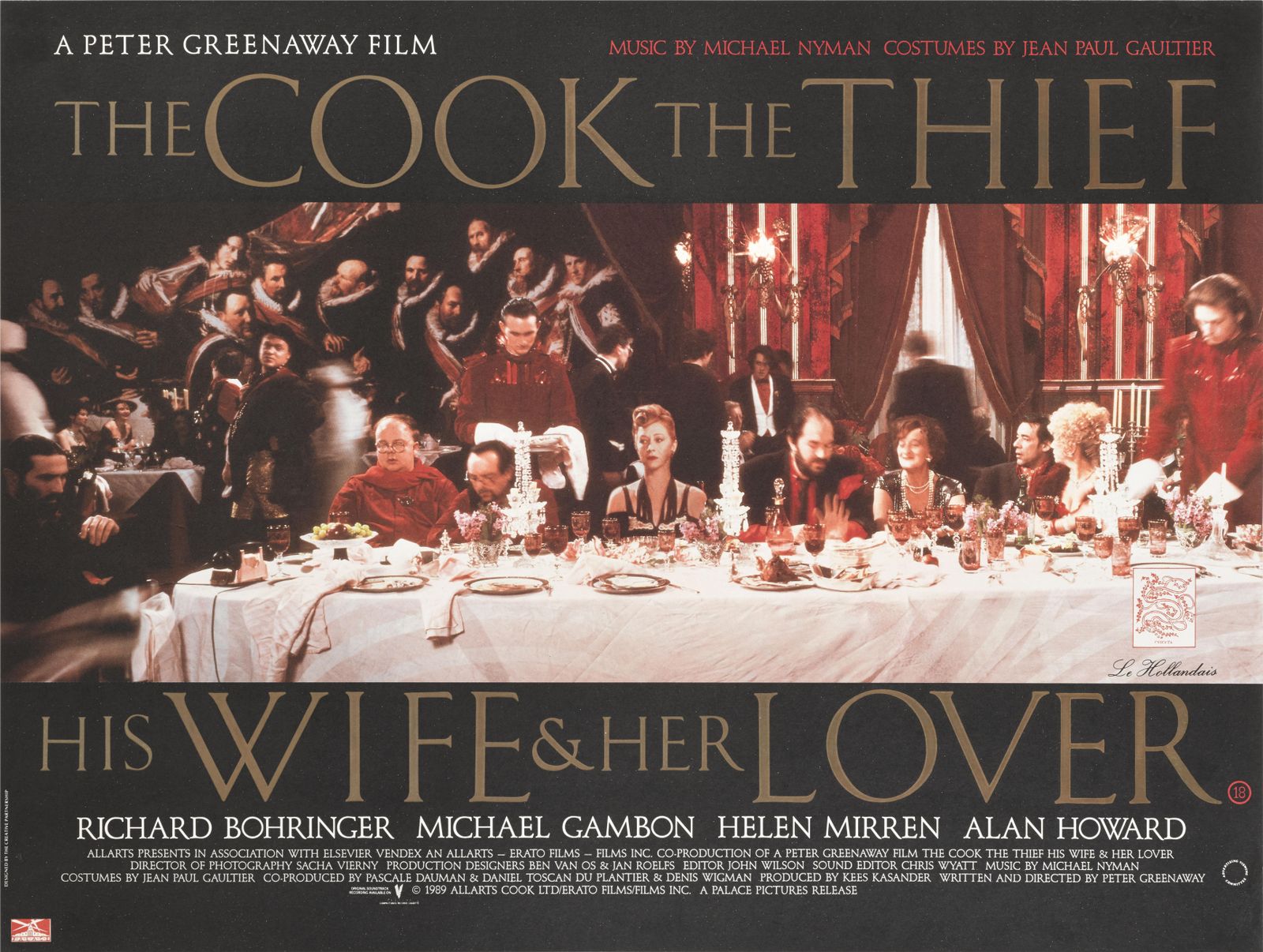 The Cook, The Thief, His Wife And Her Lover photo for sale