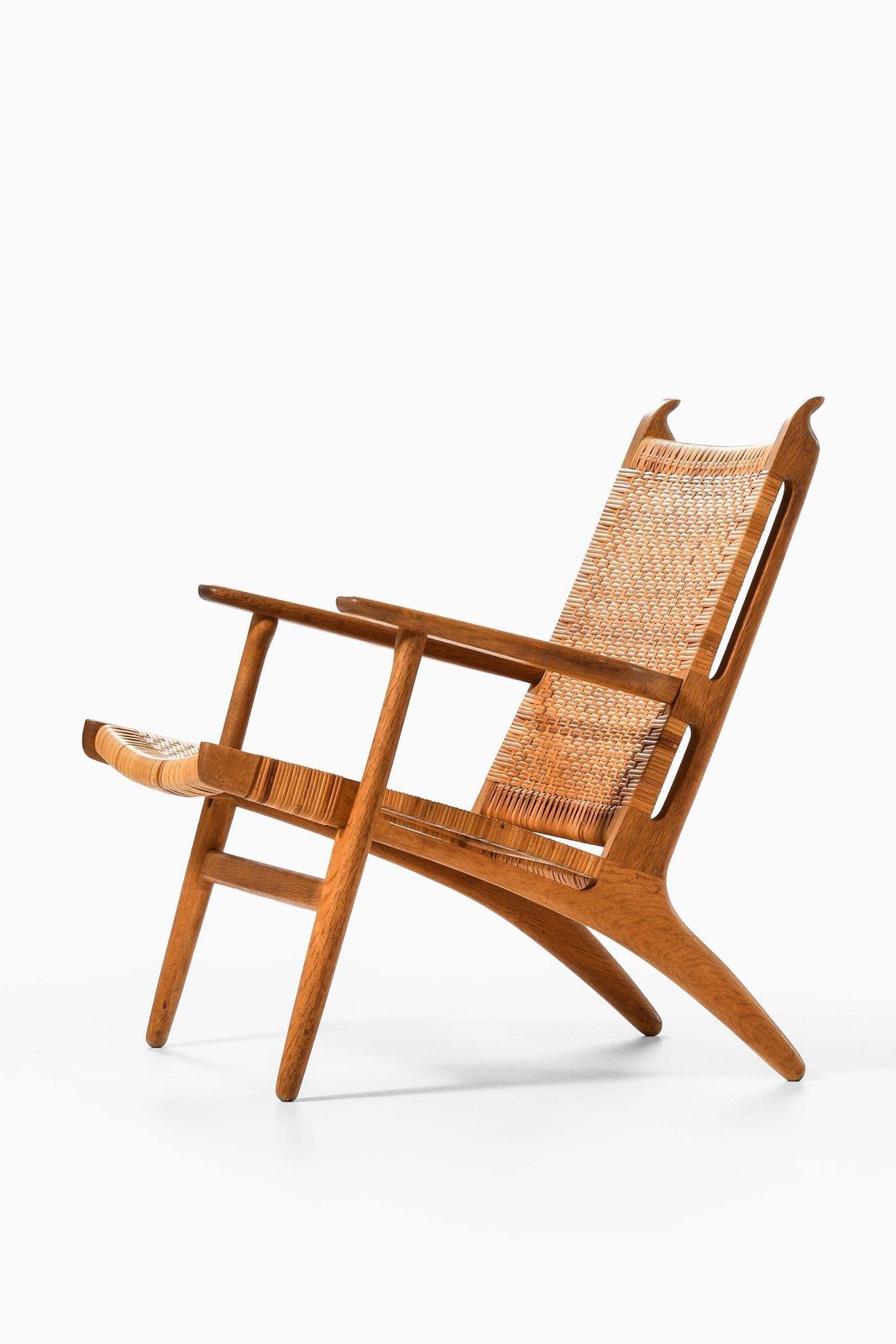 Easy Chair In Cane And Oak By Hans Wegner, 1949 photo Furniture