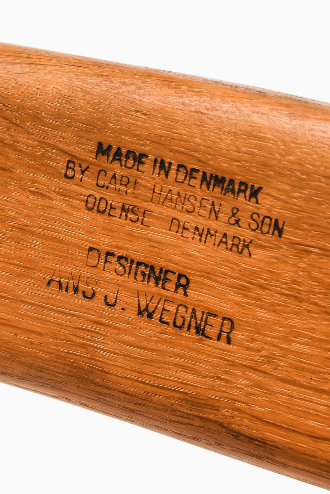 Easy Chair In Cane And Oak By Hans Wegner, 1949 photo vintage