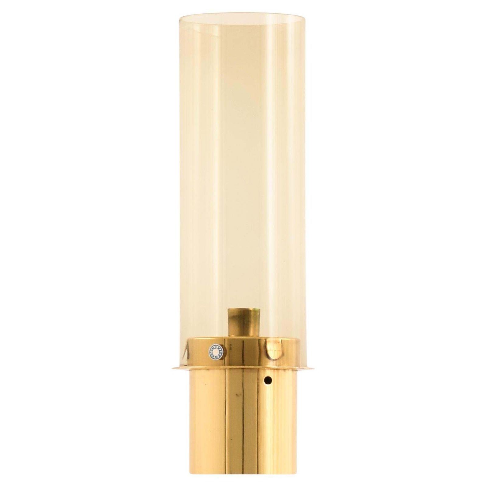 Candlestick In Brass And Glass By Hans Agne Jakobsson, 1960s