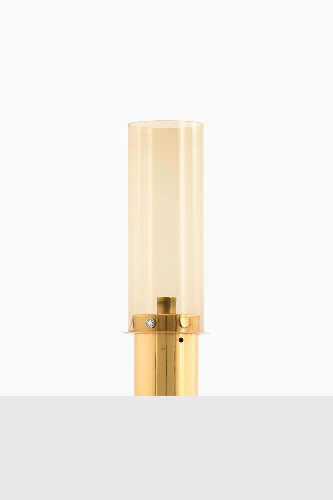 Candlestick In Brass And Glass By Hans Agne Jakobsson, 1960s photo Home Decor
