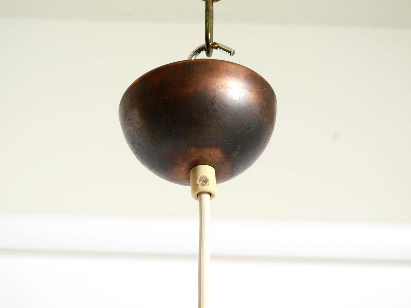 420.0 Mid Century Pendant Lamp Made Of Metal And Copper By Ernest Igl For Hillebrand photo