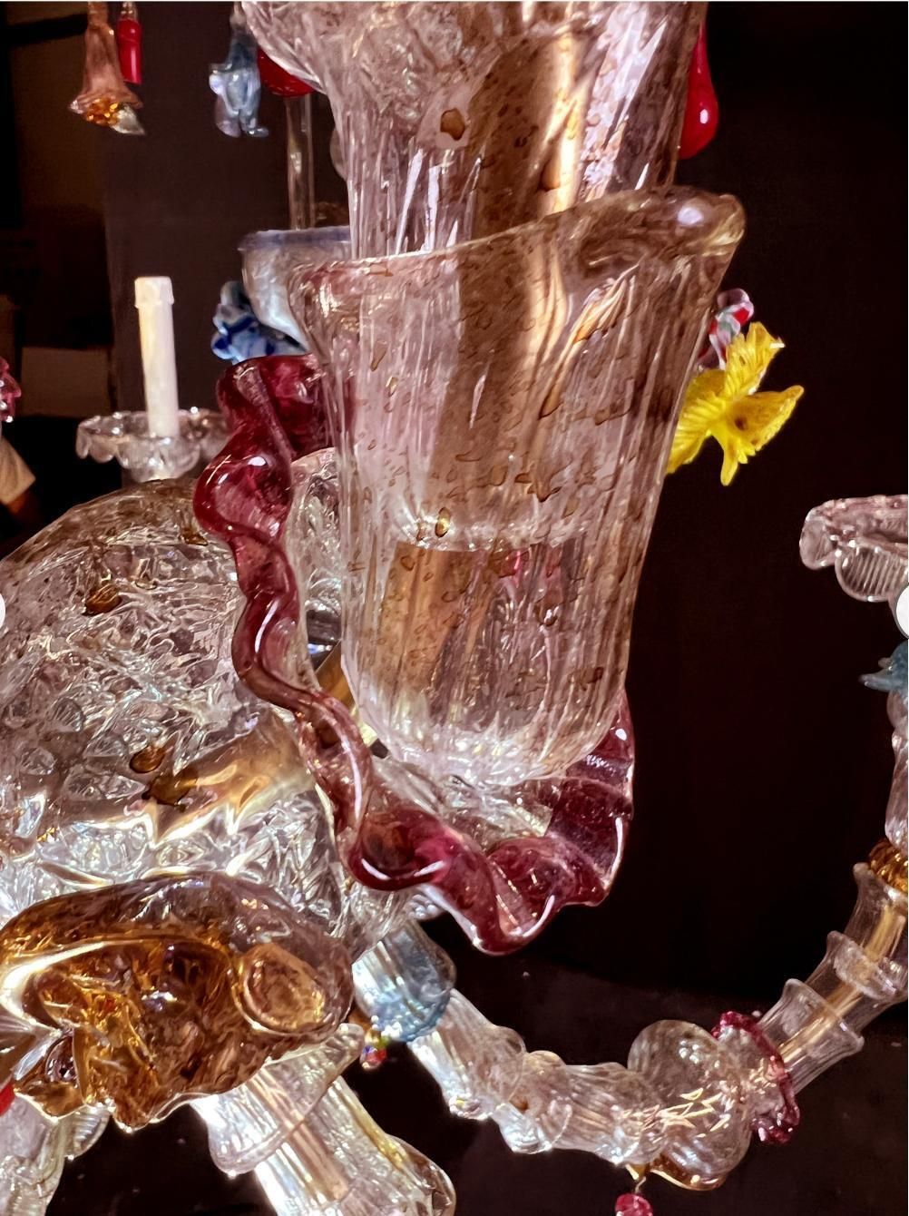 photo furniture Venetian Rezzonico Chandelier 27 Arms, Murano