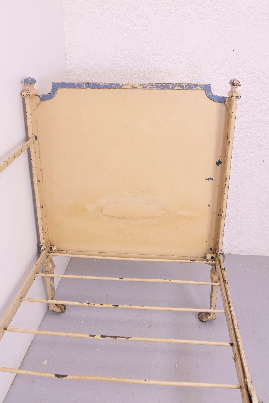 French Painted Iron & Wrought Iron Banquette Child Sofa Louis XVI St, Circa 1880 photo 1624.0