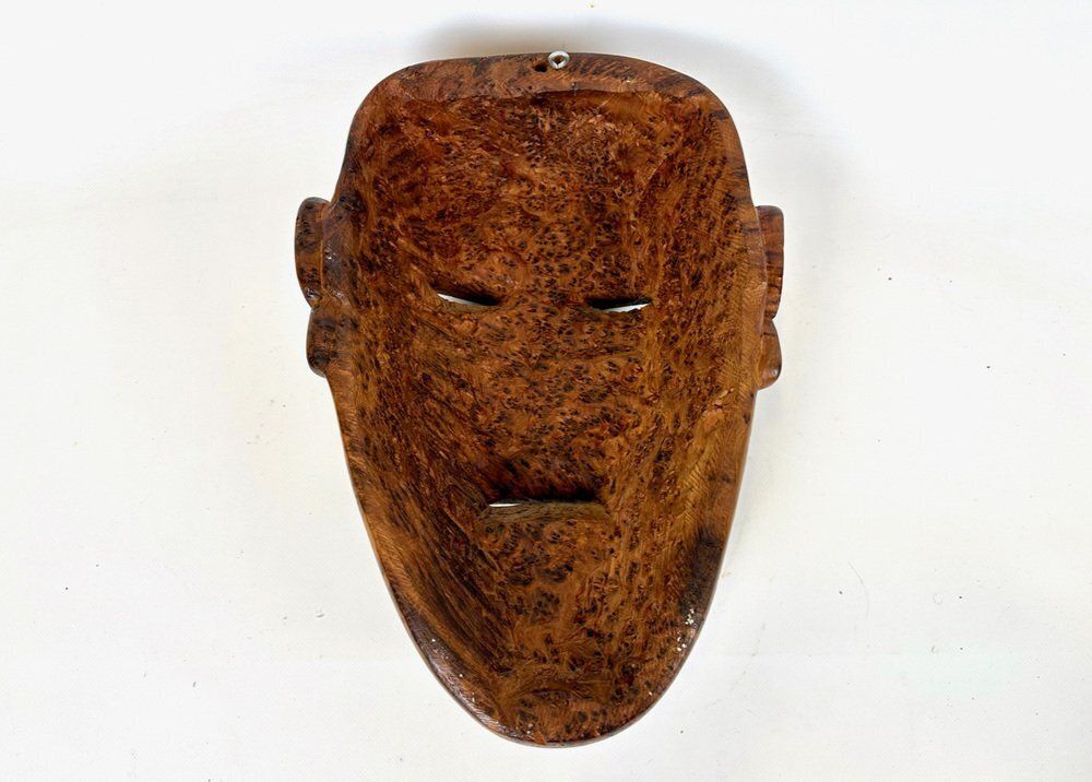 photo furniture Folk Art Carved Wooden Mask, 20th Century