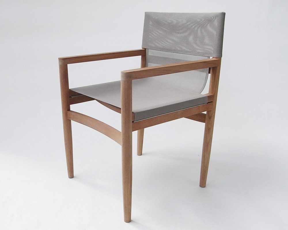 Road Garden Chair In Teak, Canatex With Velour Cushions By Rodolfo Dordoni For Roda, Italy, 2006 photo Garden Furniture