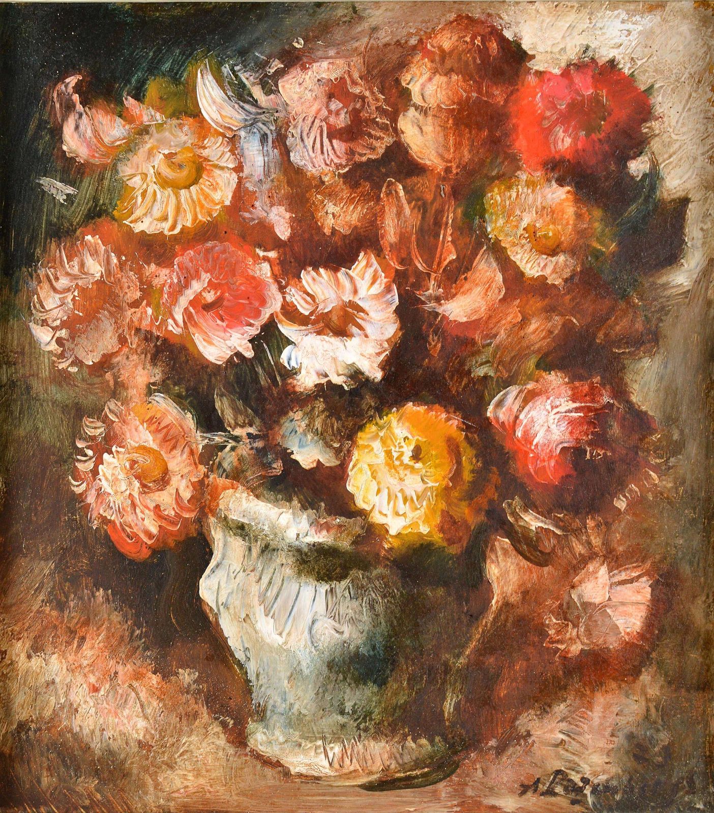 Andrey Rozenbergsstill Life With Flowers. 2011. Cardboard, Oil. 40x45 Cm2011