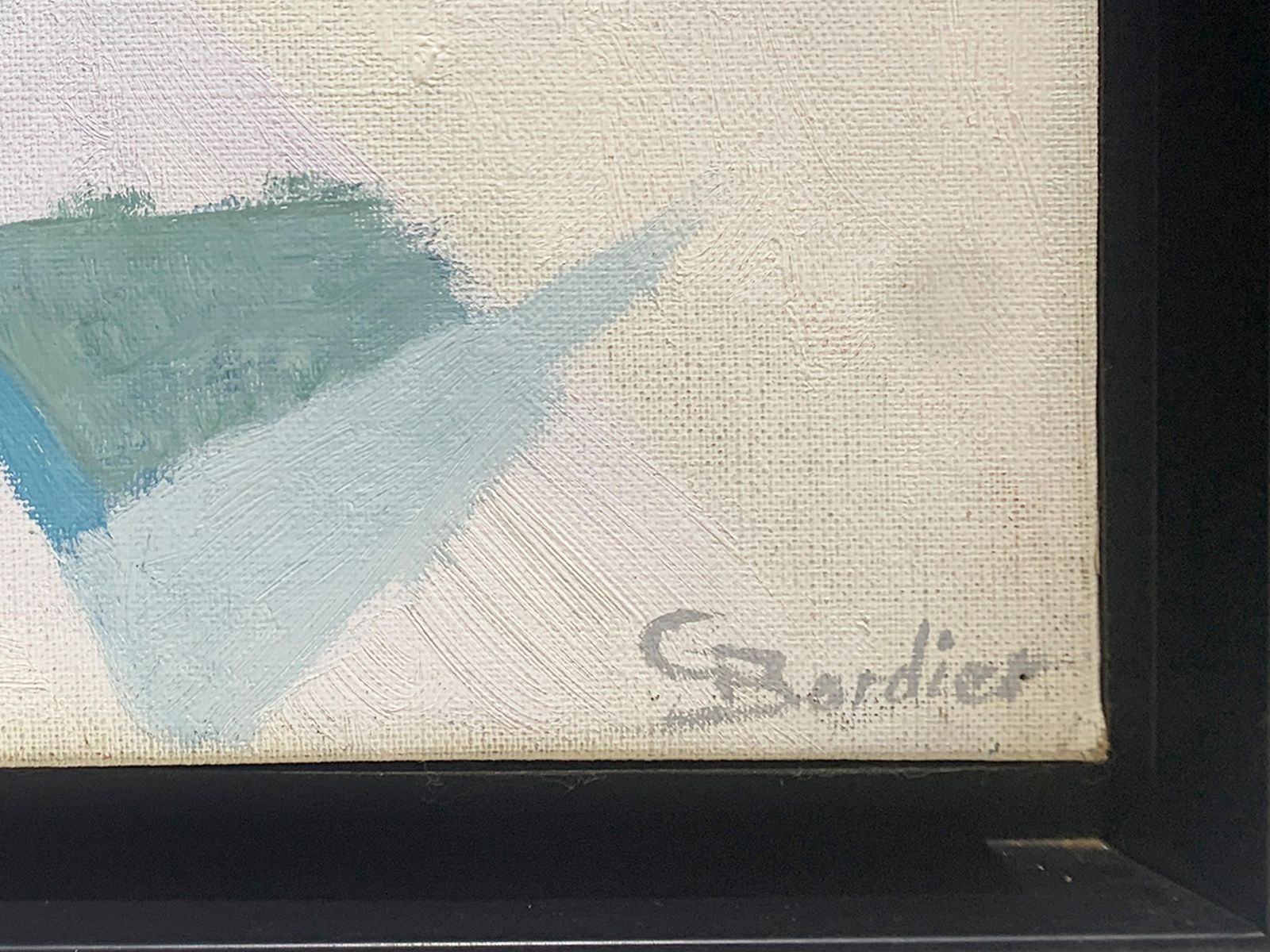 Fauvist Abstract Expressionist Painting By G. Bordier, Signed, Circa 1940's photo buy
