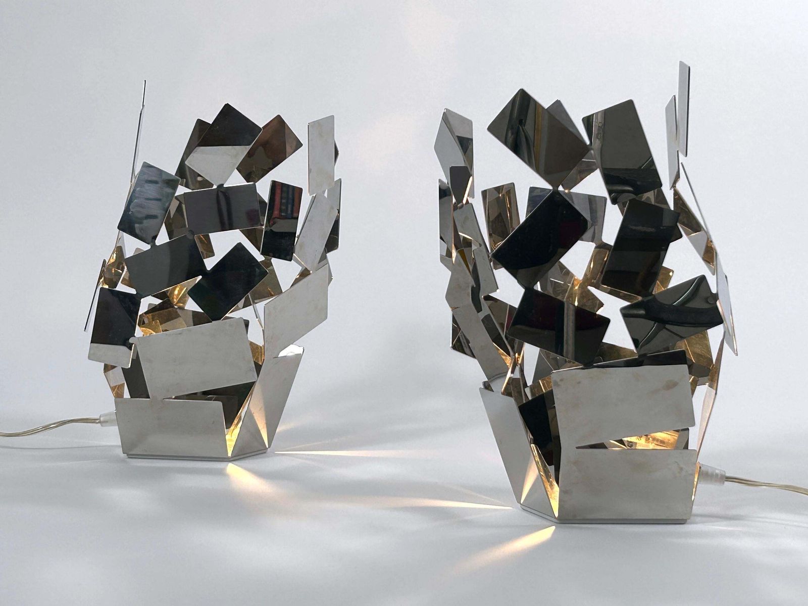 Set Of Two La Stanza Dello Scrocco Table Lamps By Mario Trimarchi For Alessi photo buy