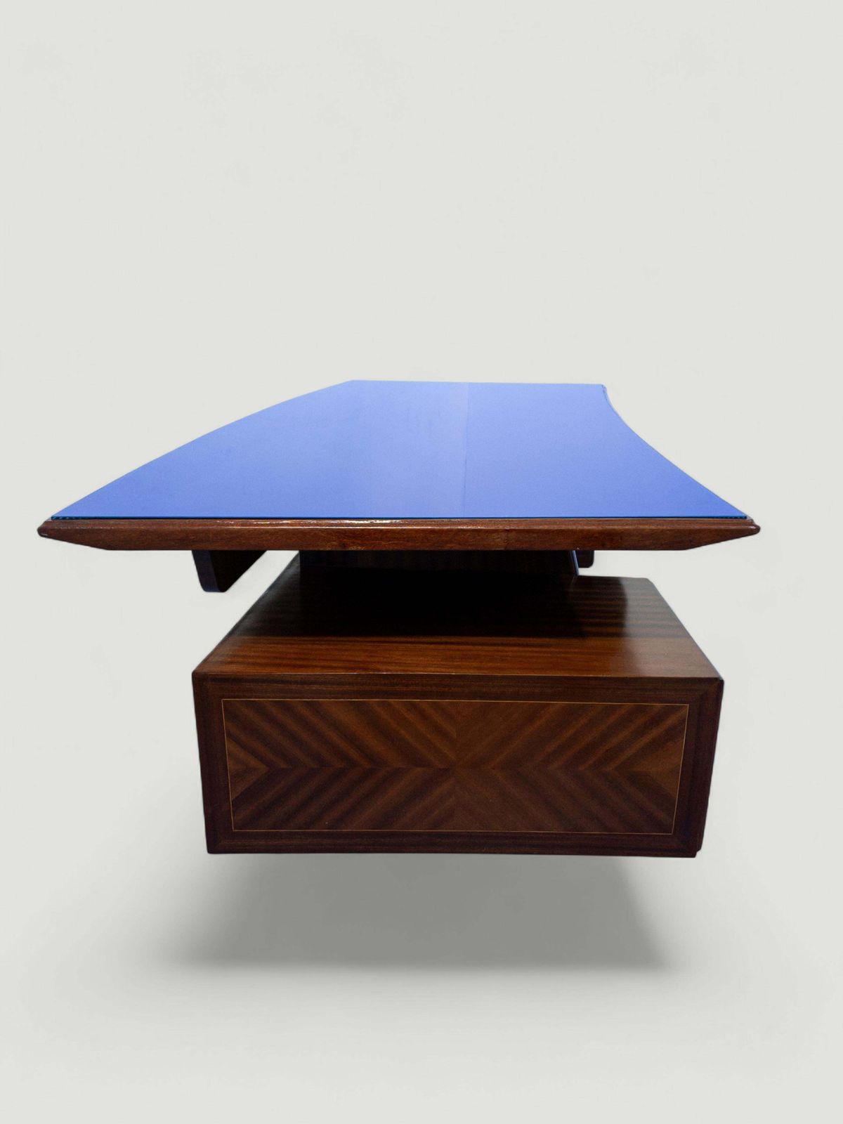 Italian Mid Century Executive Desk Designed By Vittorio Dassi, 1950s photo vintage
