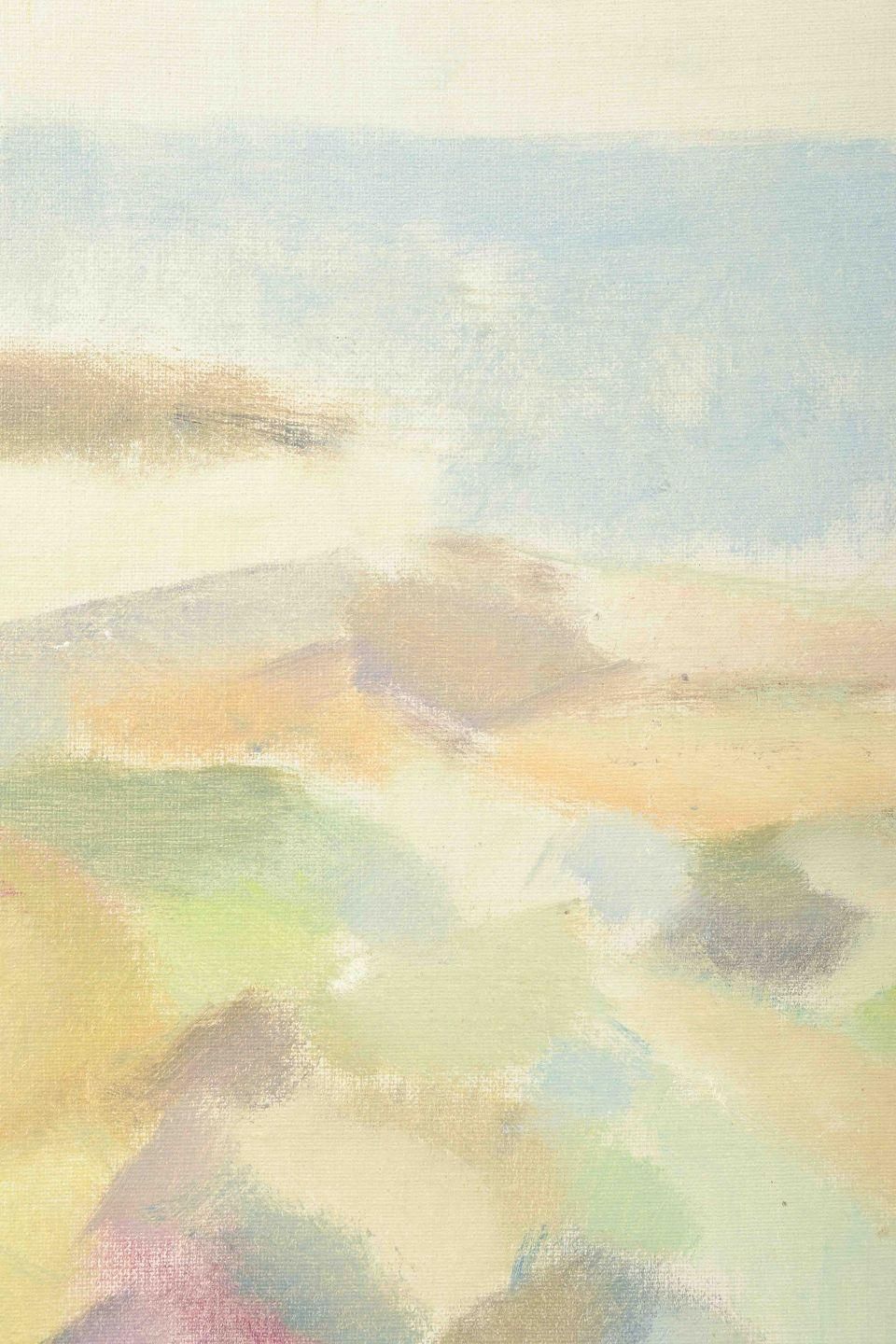 Scandinavian Artist. Oil On Board. Landscape Composition. 20th C. photo furniture