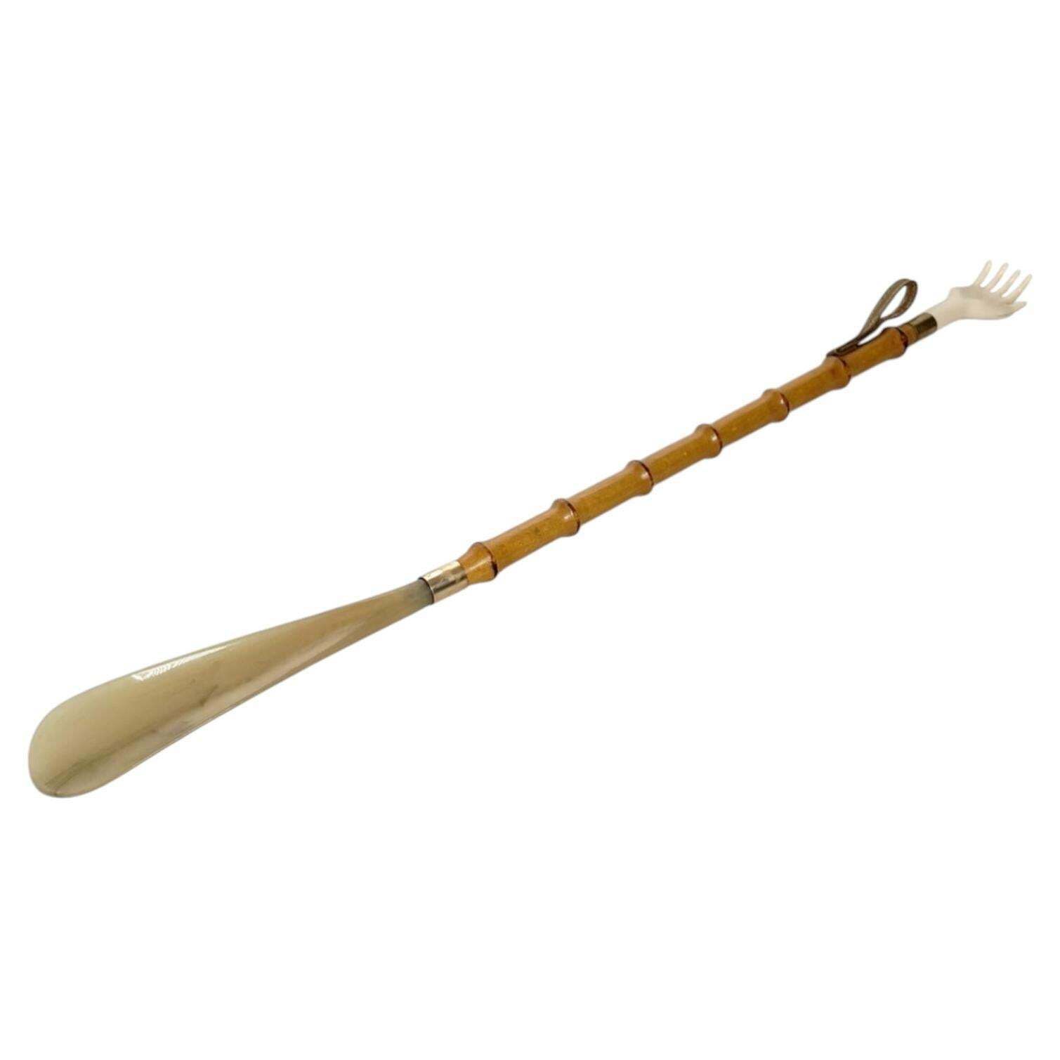 Wood And Resin Shoehorn An Backscratcher, France, 1960