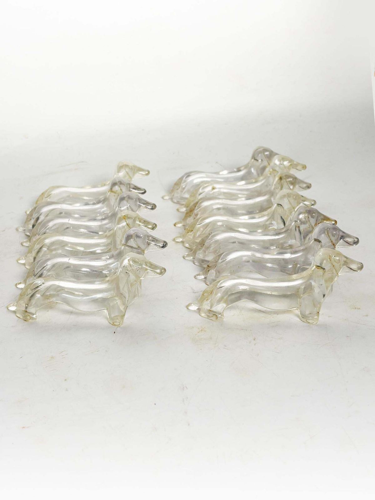 Set Of 13 Plastic Knife Rests Dog Shaped, France, 1970 photo Home Decor