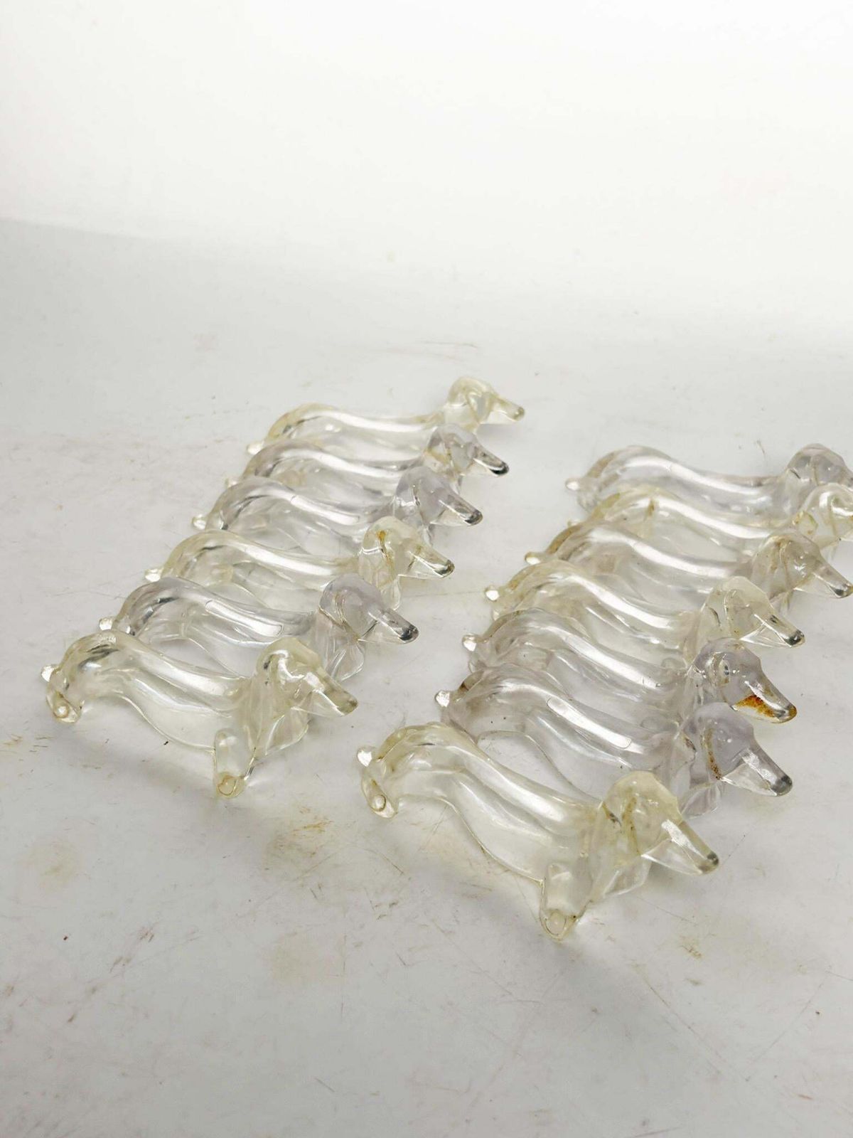 Set Of 13 Plastic Knife Rests Dog Shaped, France, 1970 photo 282.0