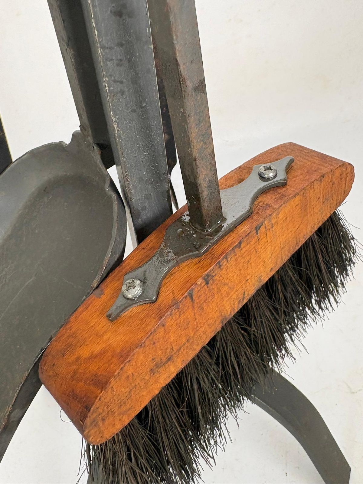Set Of Brass And Iron Fire Tools On Stand, France, 1950 photo buy