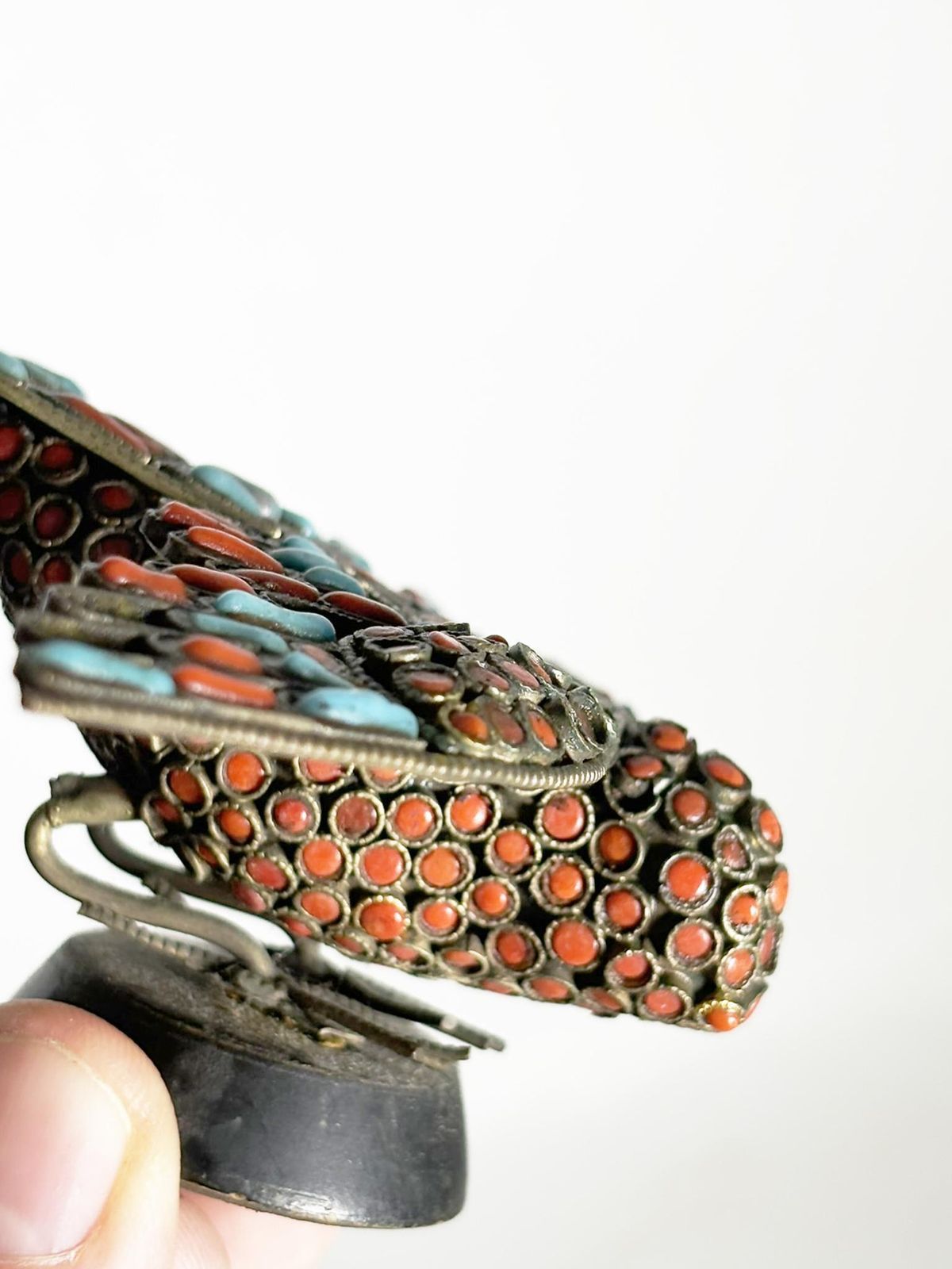 Pair Of Brass Small Decorative Brass Birds Figurines, France, 1950 photo buy
