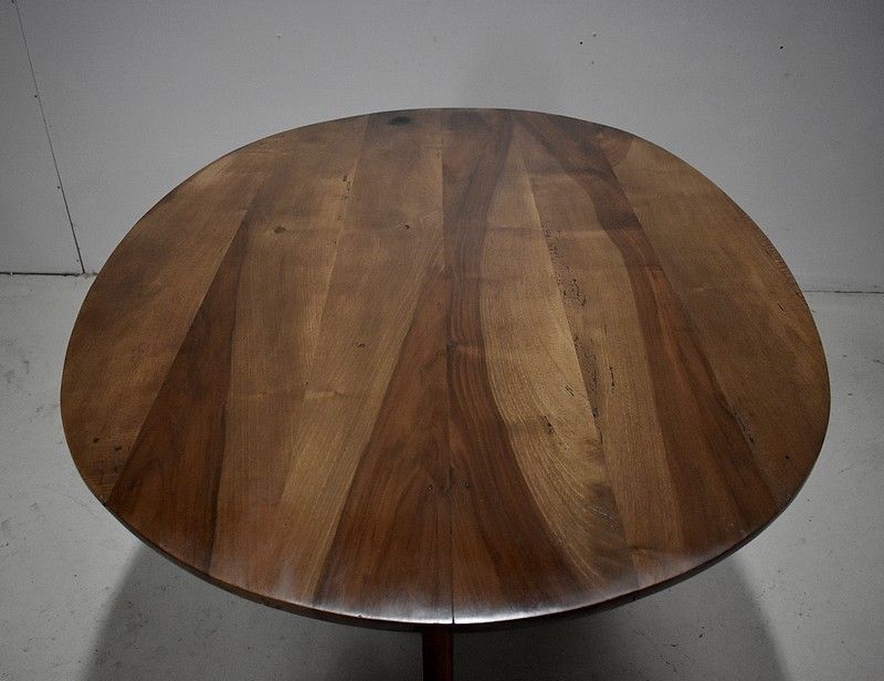 Table Vigneronne Oval Walnut 19th photo furniture