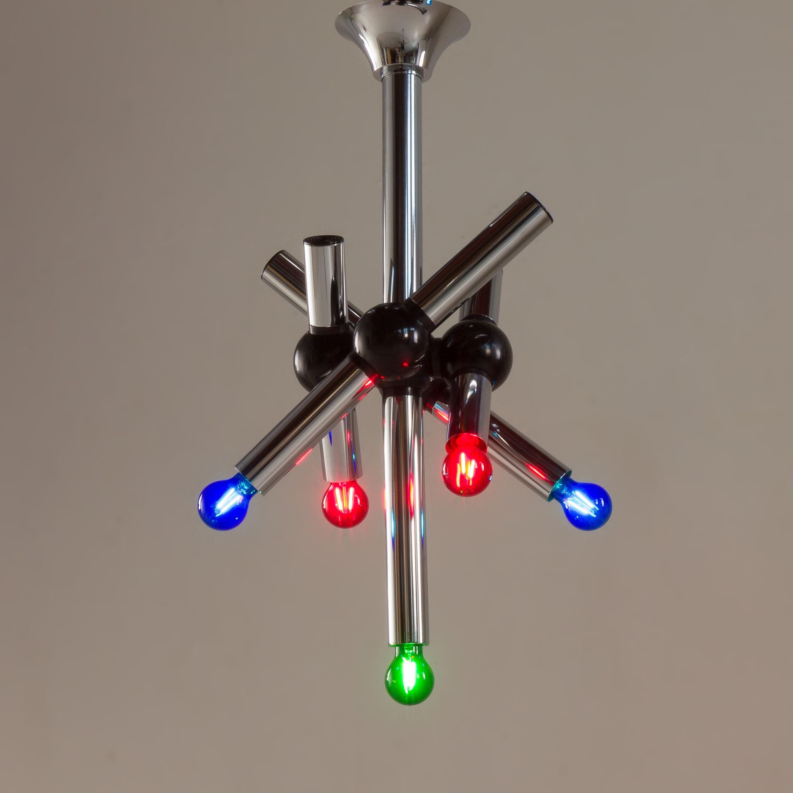 Targetti Sankey Space Age Chandelier, Italy 1970s