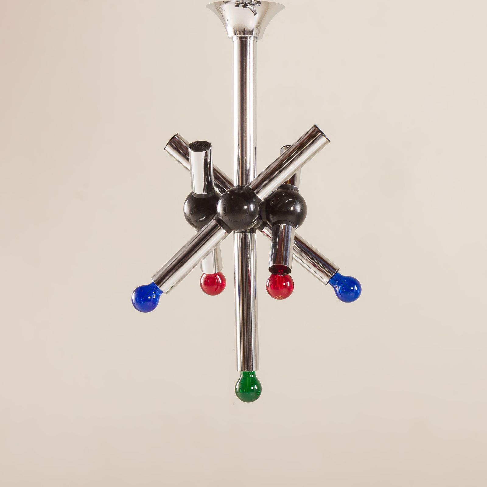 Targetti Sankey Space Age Chandelier, Italy 1970s photo furniture