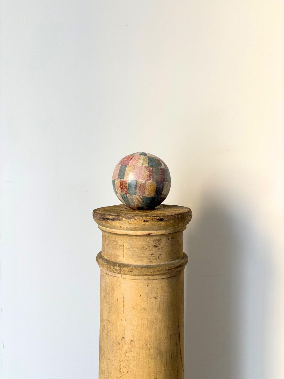 Antique Wooden Column Plinth 19th Century photo for sale