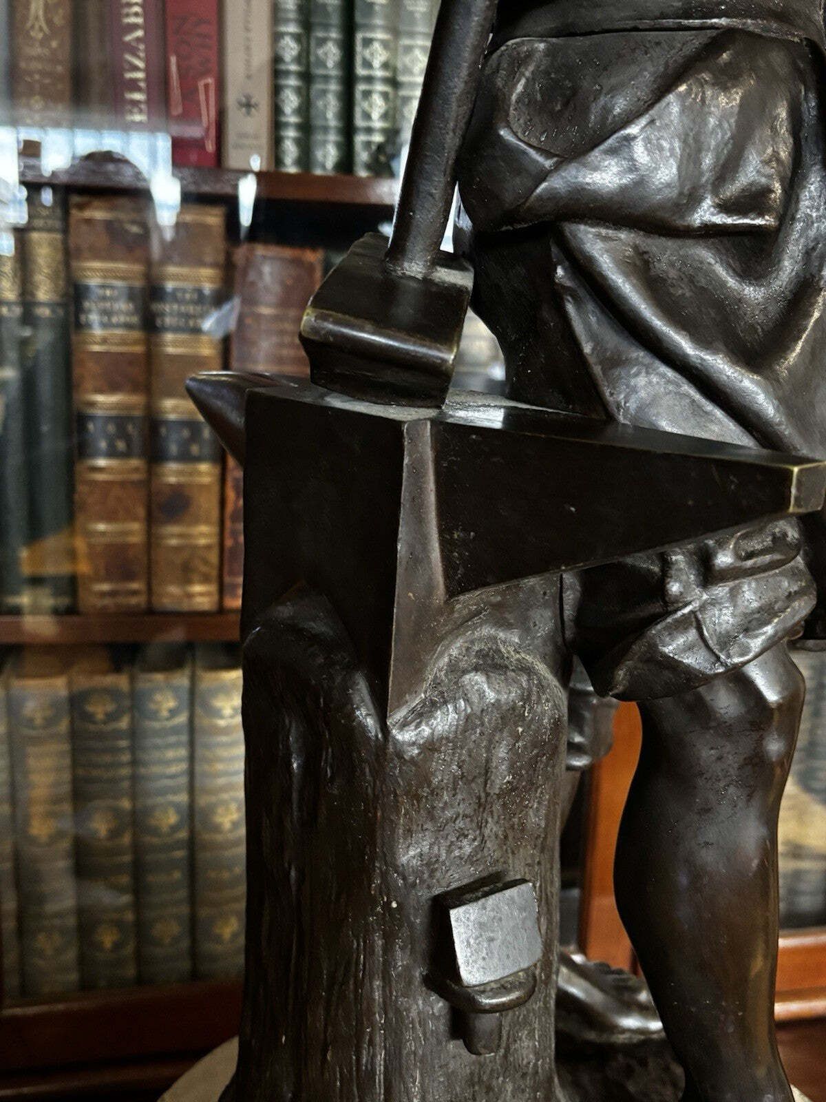 Large Antique Bronze, "Le Travail" By Carlo Nicoli, Italian 1843 15. Impressive photo for sale