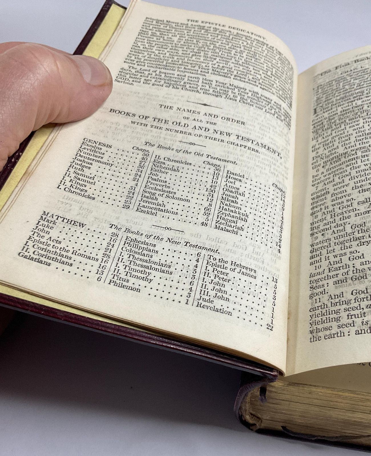 photo for sale Oxford Holy Bible And Prayer Book Companion Set In Morocco Leather Case, 1836.