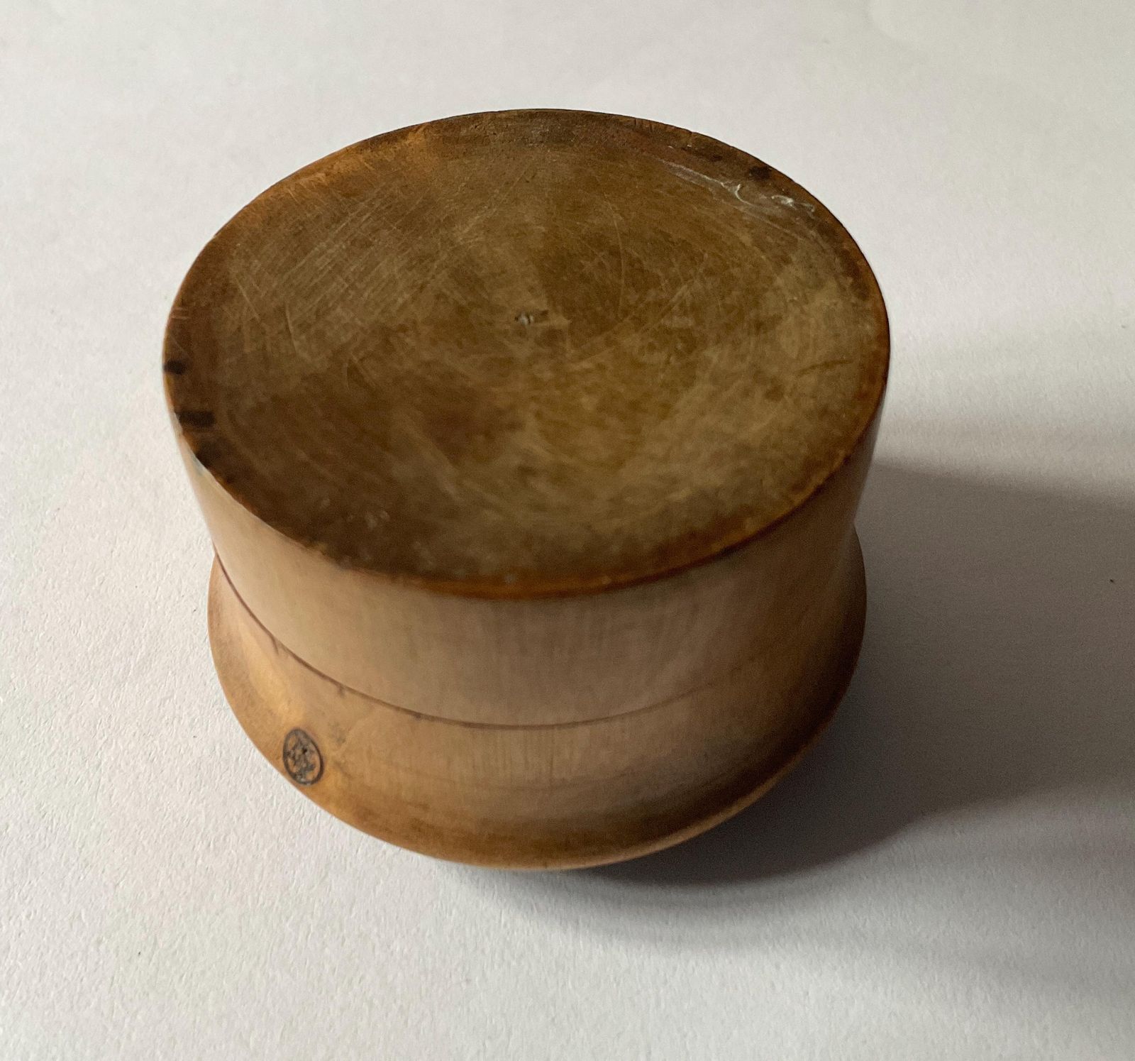 photo for sale Antique Pocket Sundial In Wooden Case   Early 19th Century.