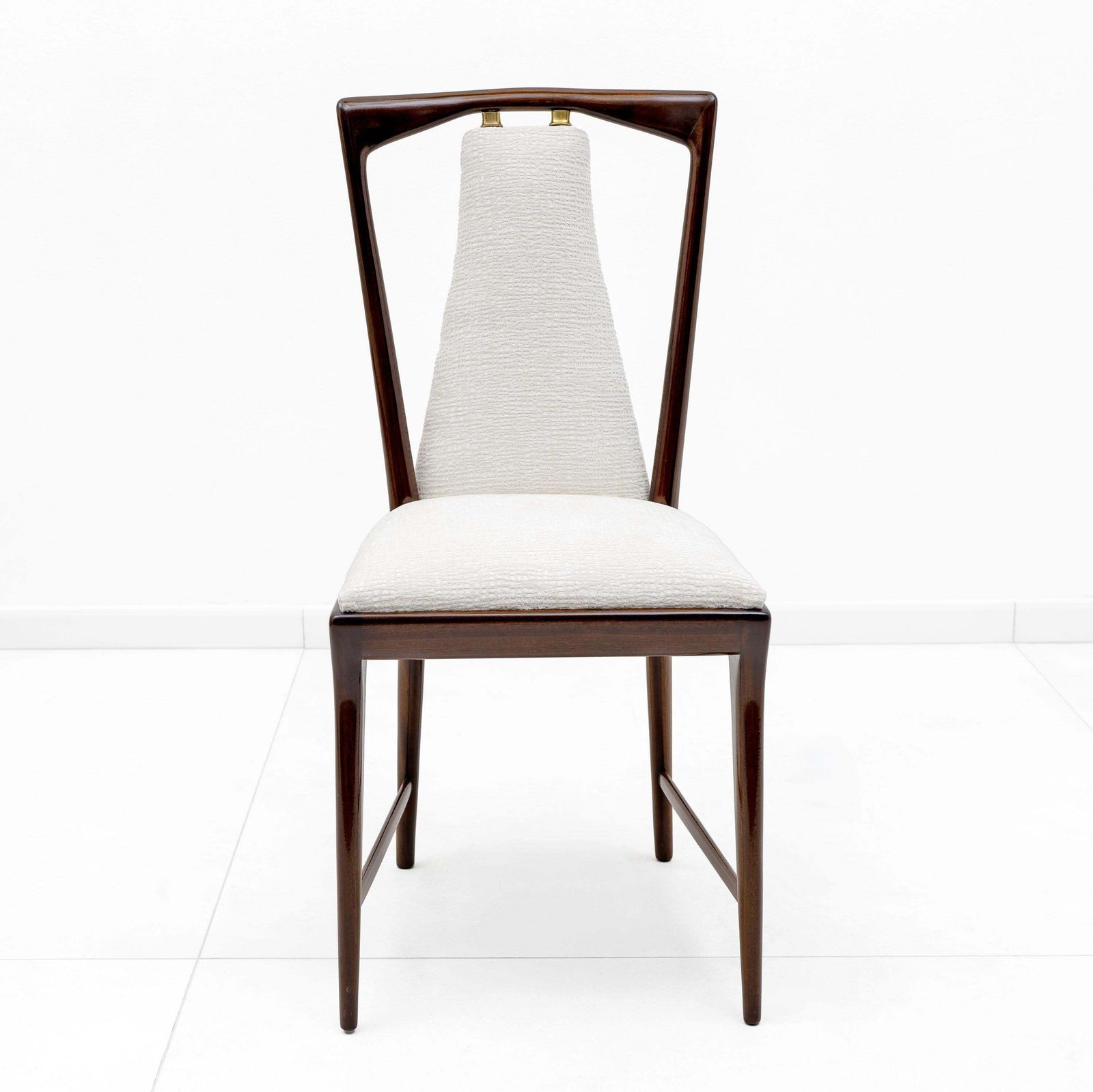 photo furniture Set Of 6 Osvaldo Borsani Mid Century Modern Italian Bouclè Dining Chairs, 50s