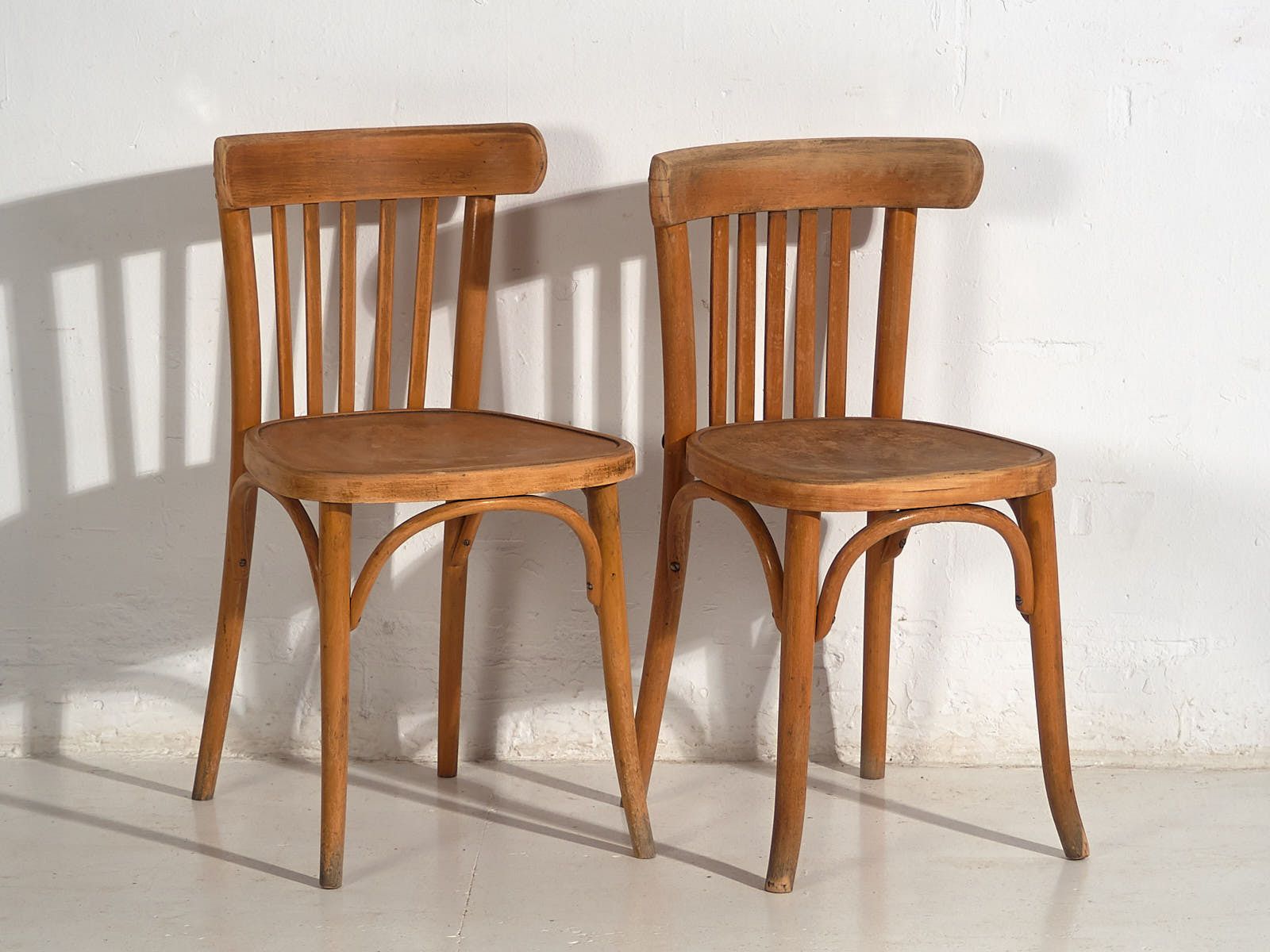 Antique Thonet Bistro Chairs (C.1920). Set Of 6 Pieces #4 photo vintage