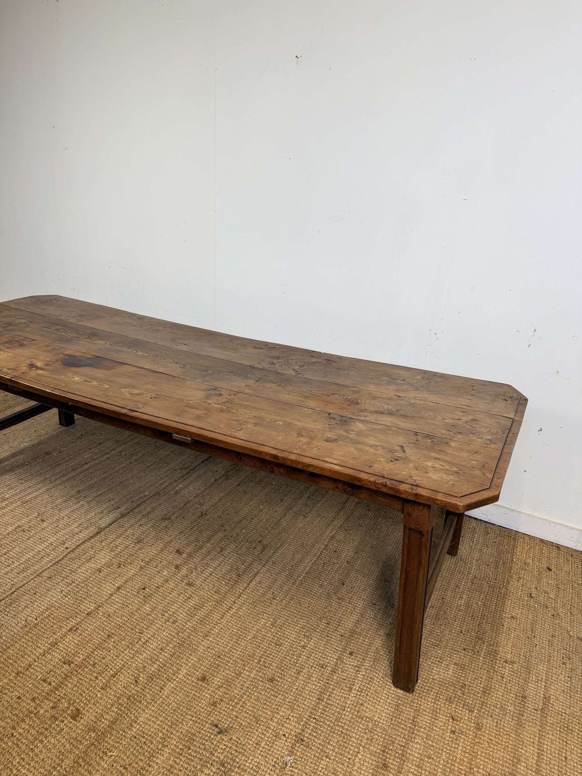 Early 20th Century Elm Farmhouse Table photo furniture