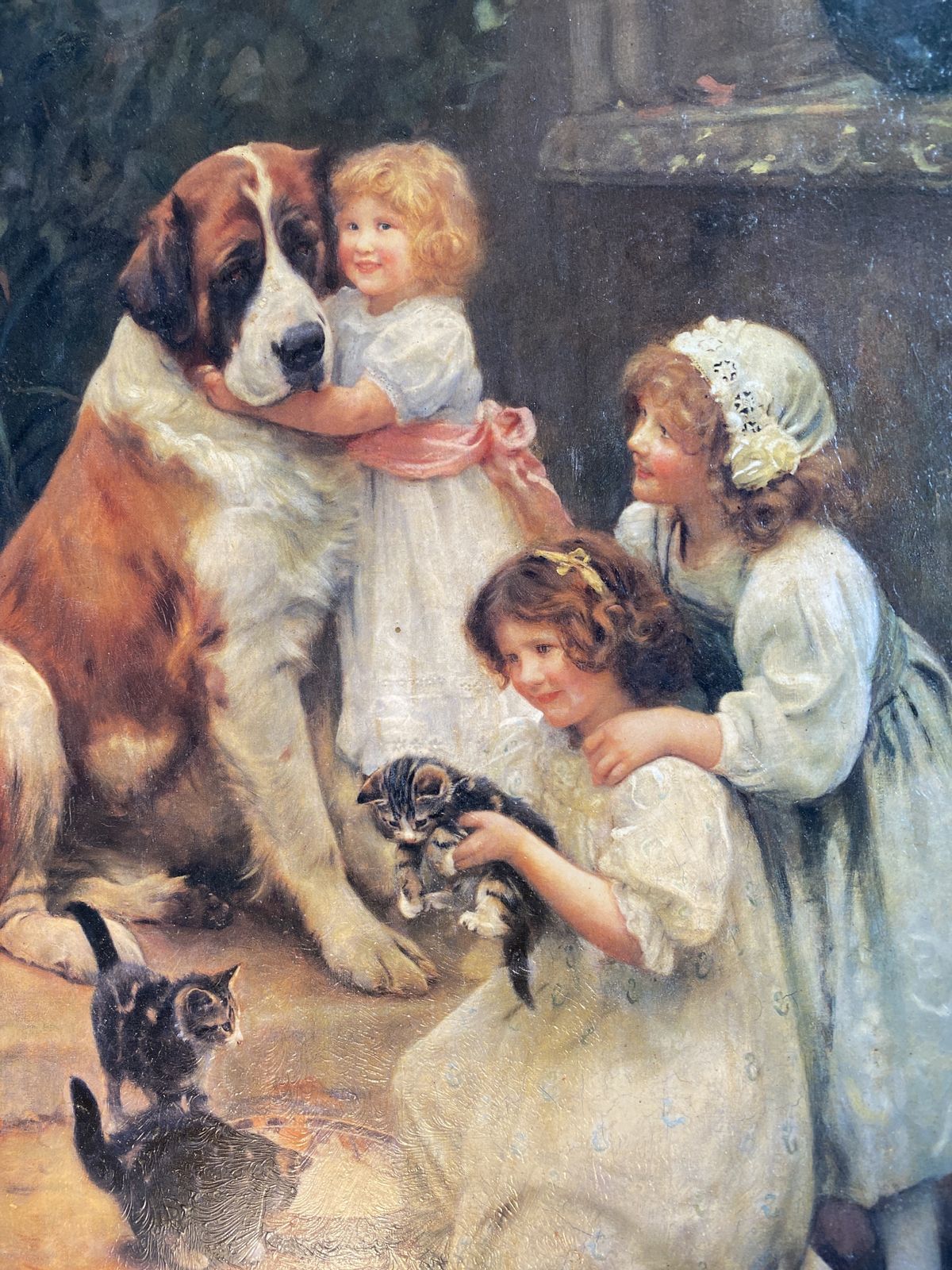 Beautifully Framed Large Print Of The Famous “Nevermind” By Arthur J Elsley. 1860 1952  Framed By The Minerva Gallery. photo for sale