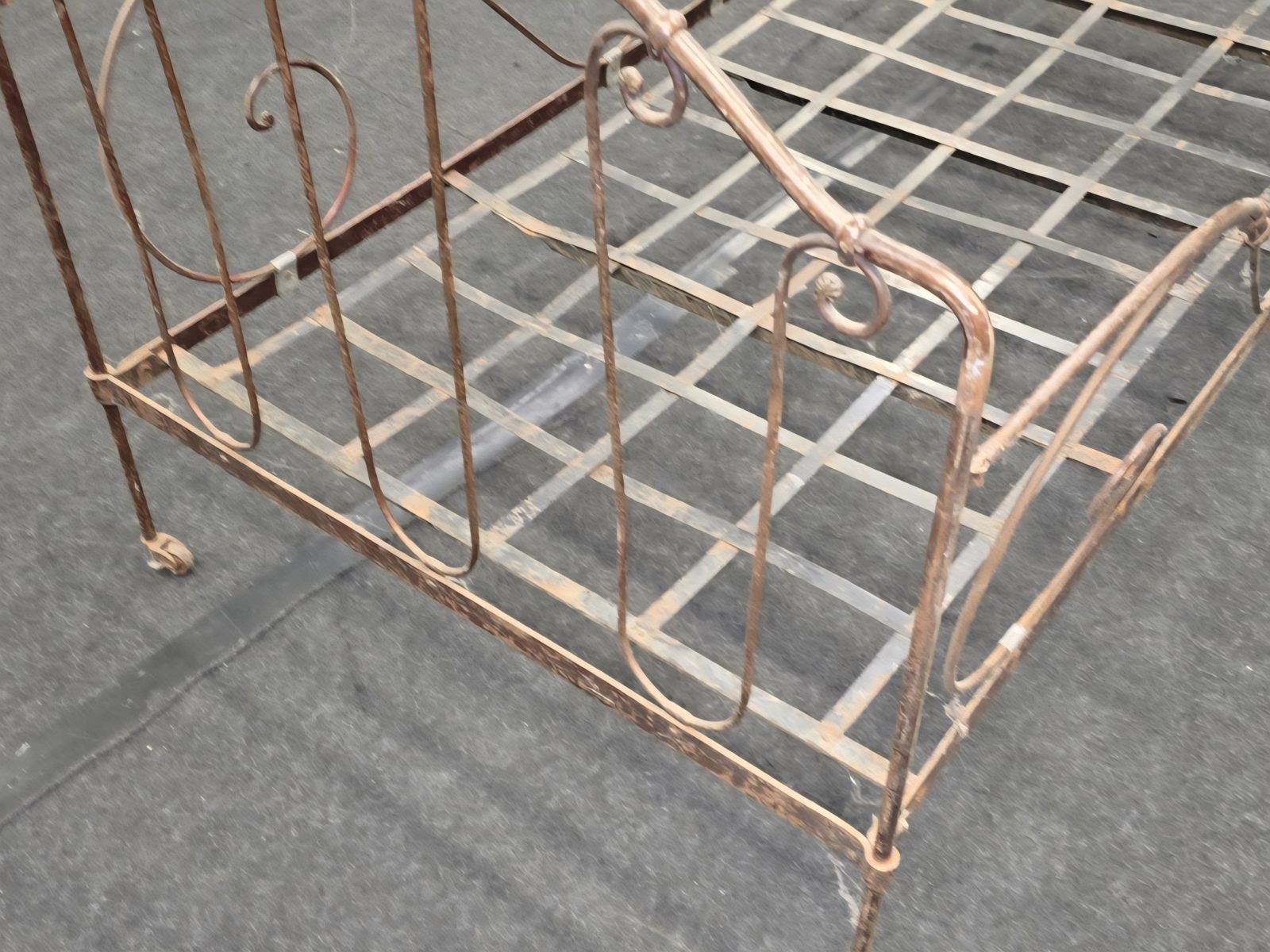 Antique French Wrought Iron Foldable Bed photo for sale