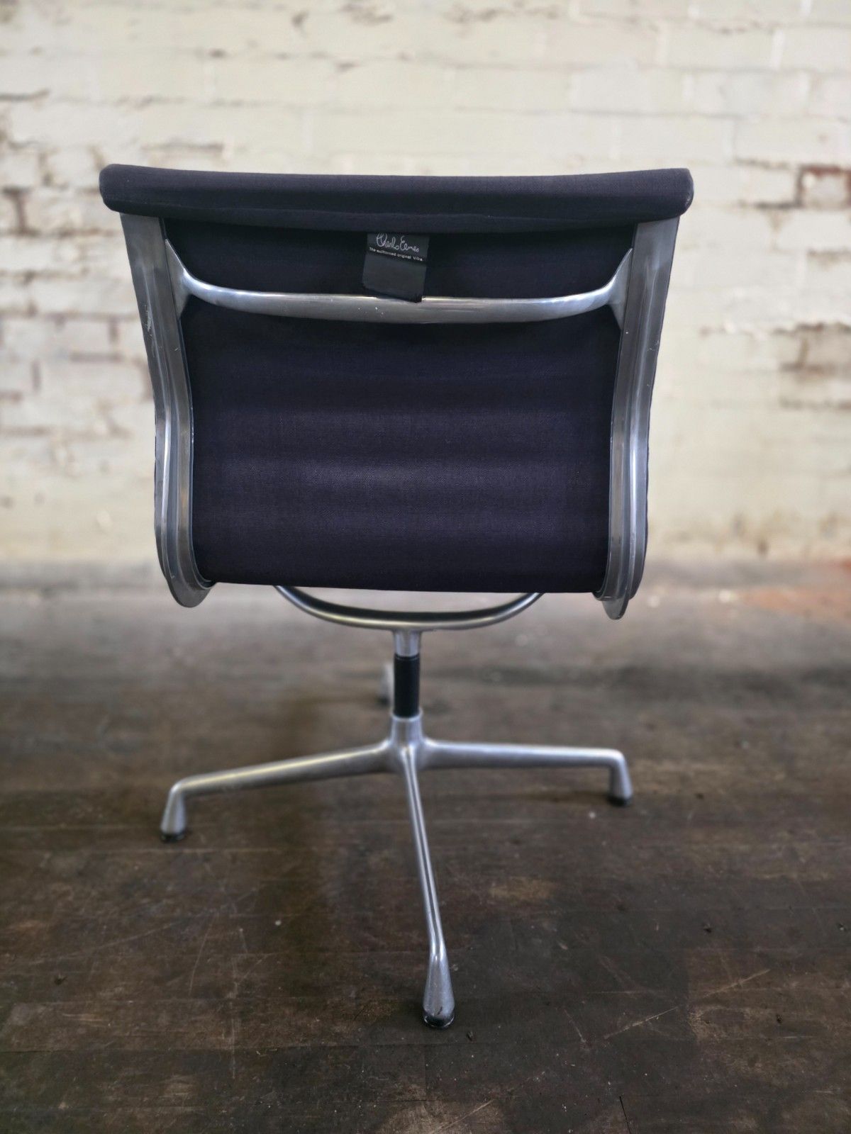 photo for sale Pair Of Mid Century Vitra Ea 105 Office Chairs In Navy