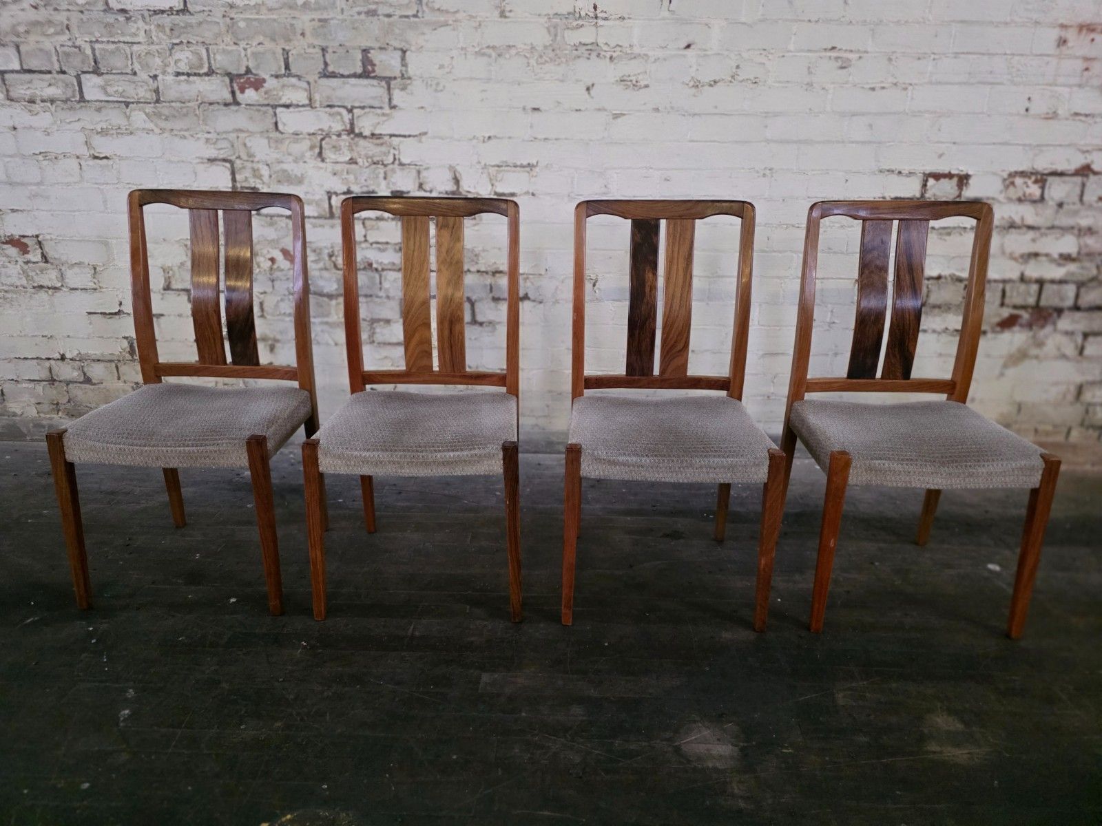 Set Of 4 Mid Century Rosewood Dining Chairs Troeds photo 480.0
