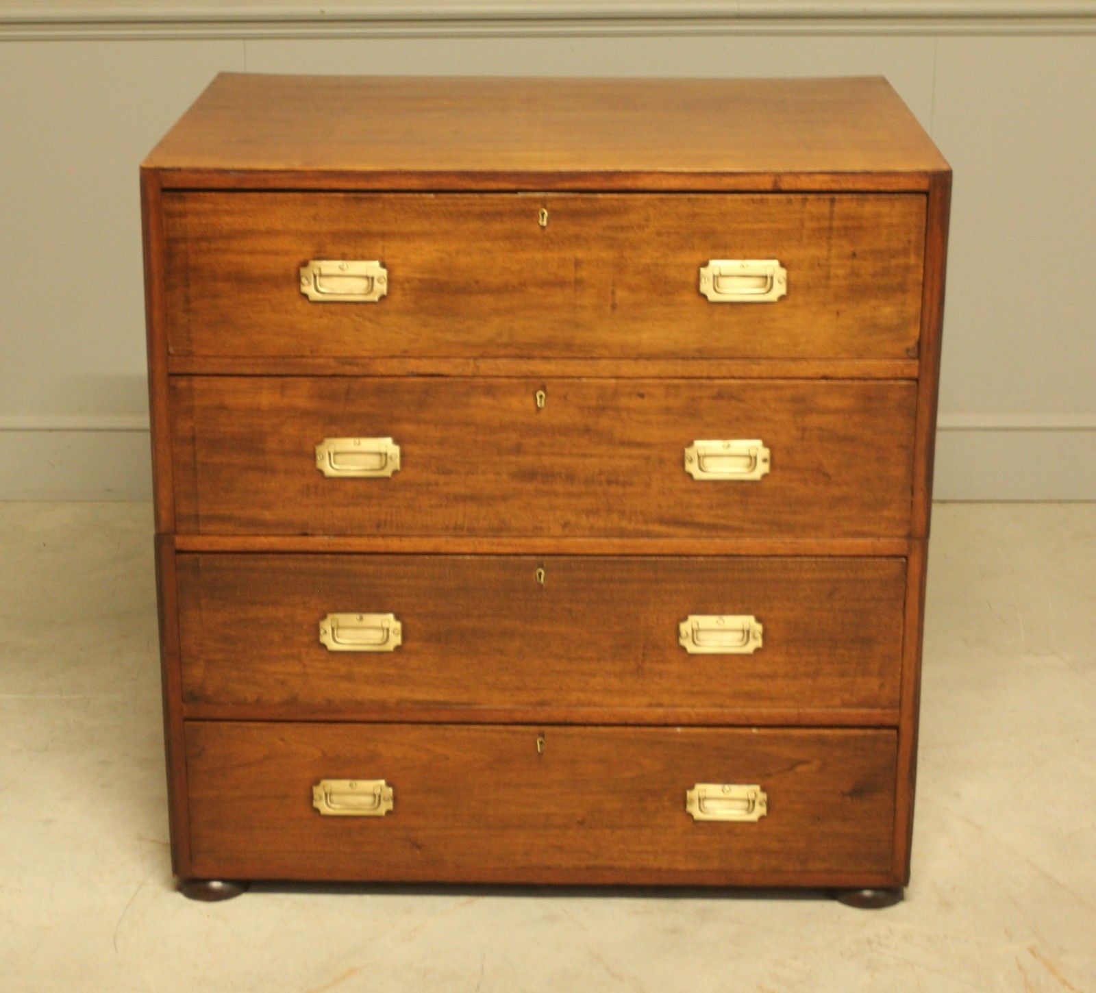 An Early 20th Century Mahogany Campaign Chest photo furniture