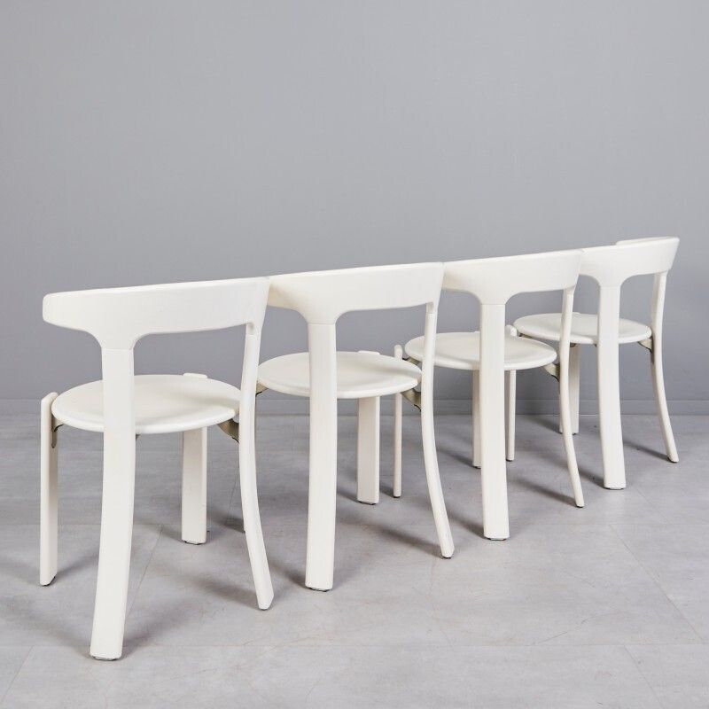 Set Of 4 Bull Horn Chairs By Bruno Rey photo furniture