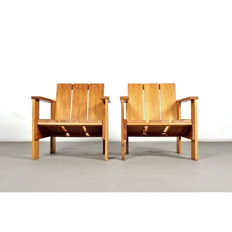 Armchairs By Gerrit Rietveld For Cassina photo Furniture