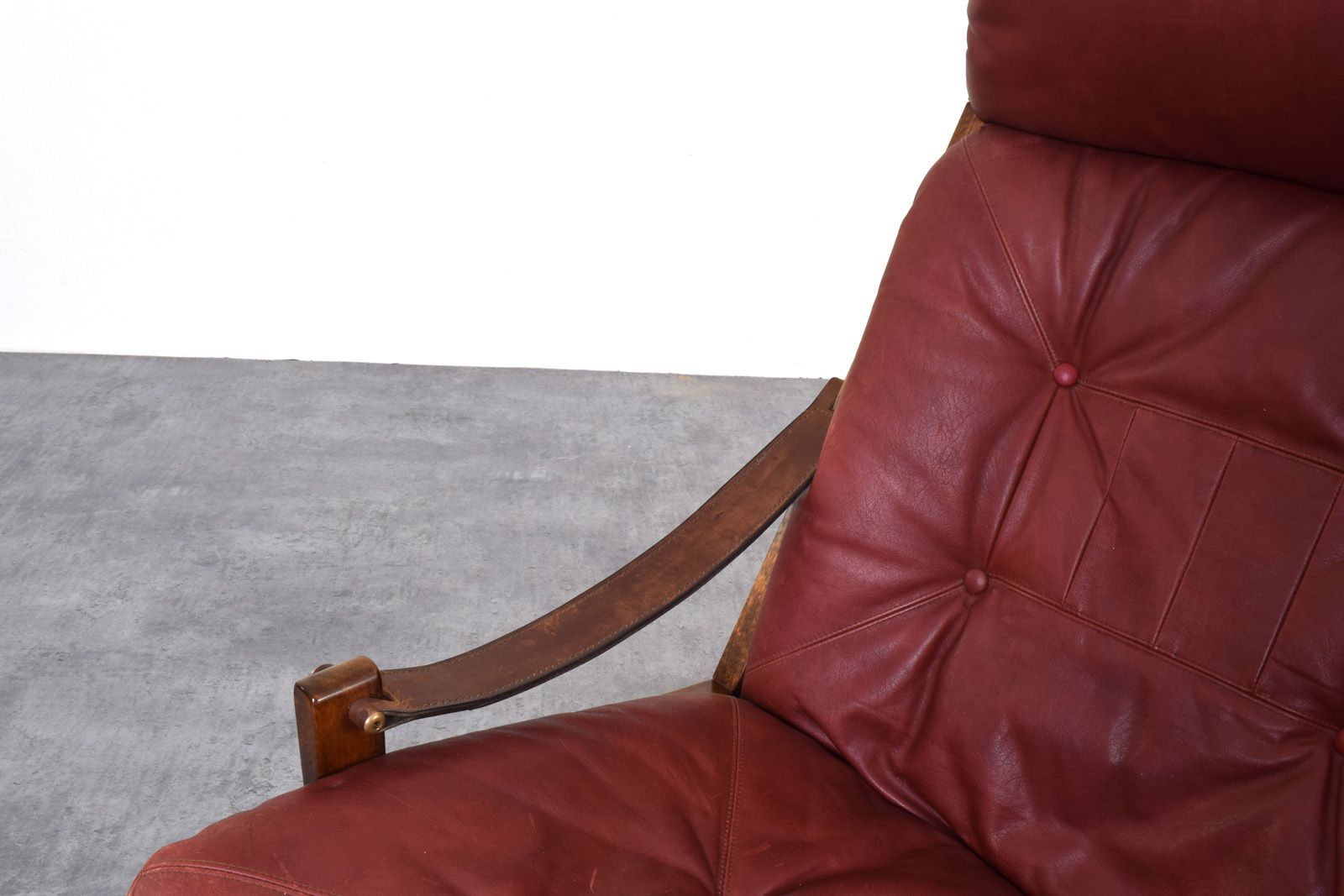 photo for sale Mid Century Hunter Lounge Chair By Torbjørn Afdal For Bruksbo, 1960s.