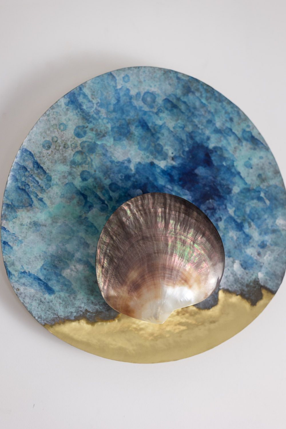 Pair Of “Black Mother Of Pearl” Model Wall Lights. Contemporary Work. photo furniture