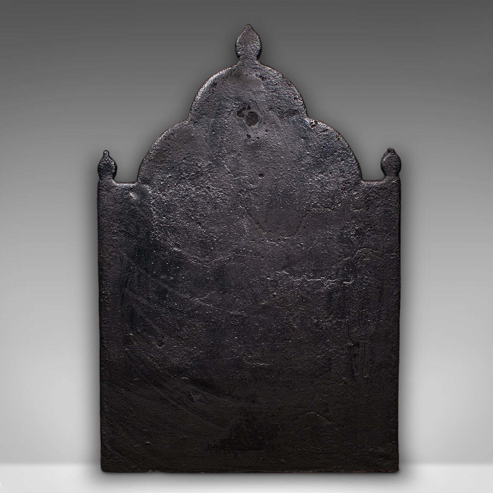 Antique Tree Of Life Fire Back, English Cast Iron Fireplace Reflector, Victorian photo Home Fixtures