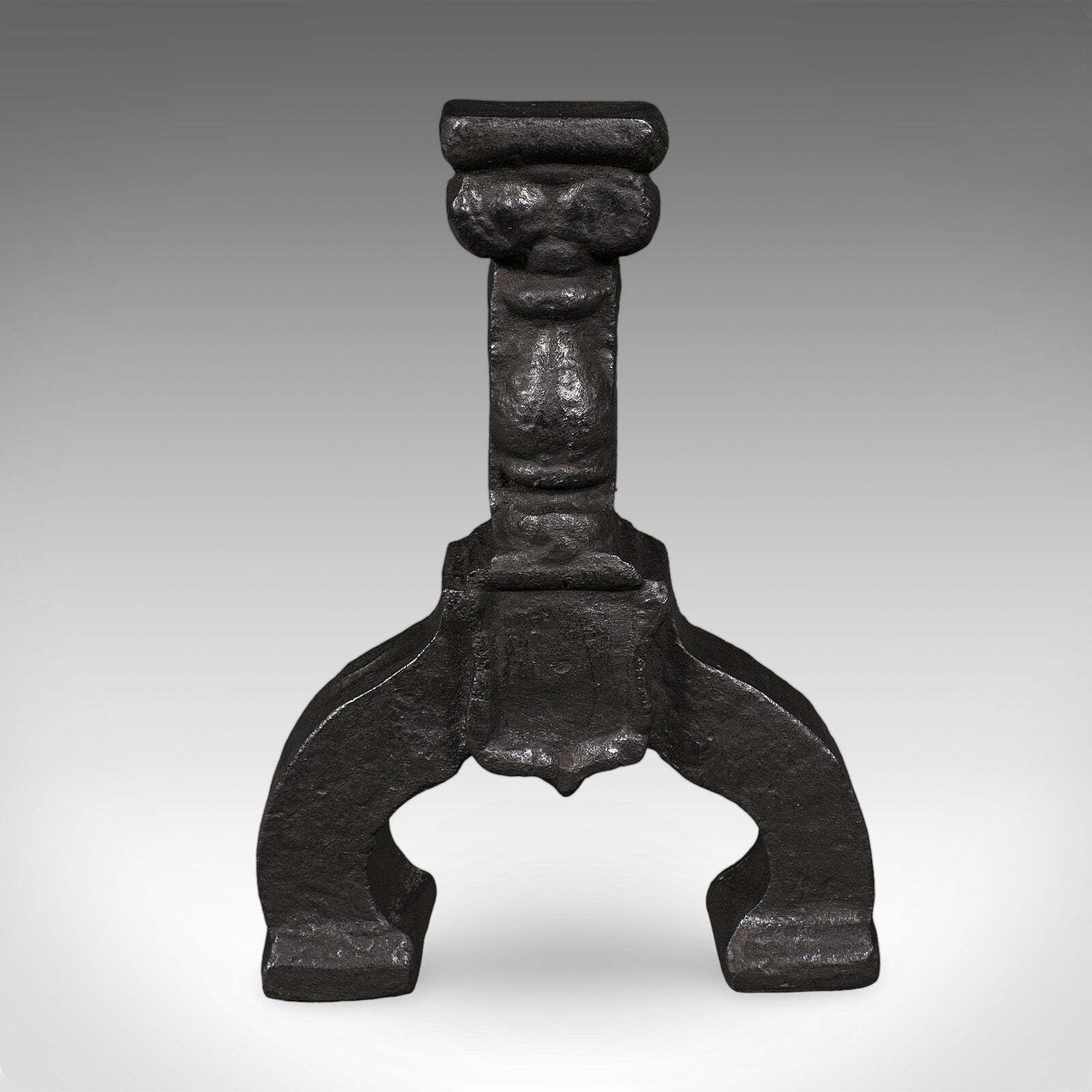 photo for sale Antique Fireplace Hearth Set, English, Fire Basket, Andirons, Victorian, C.1870