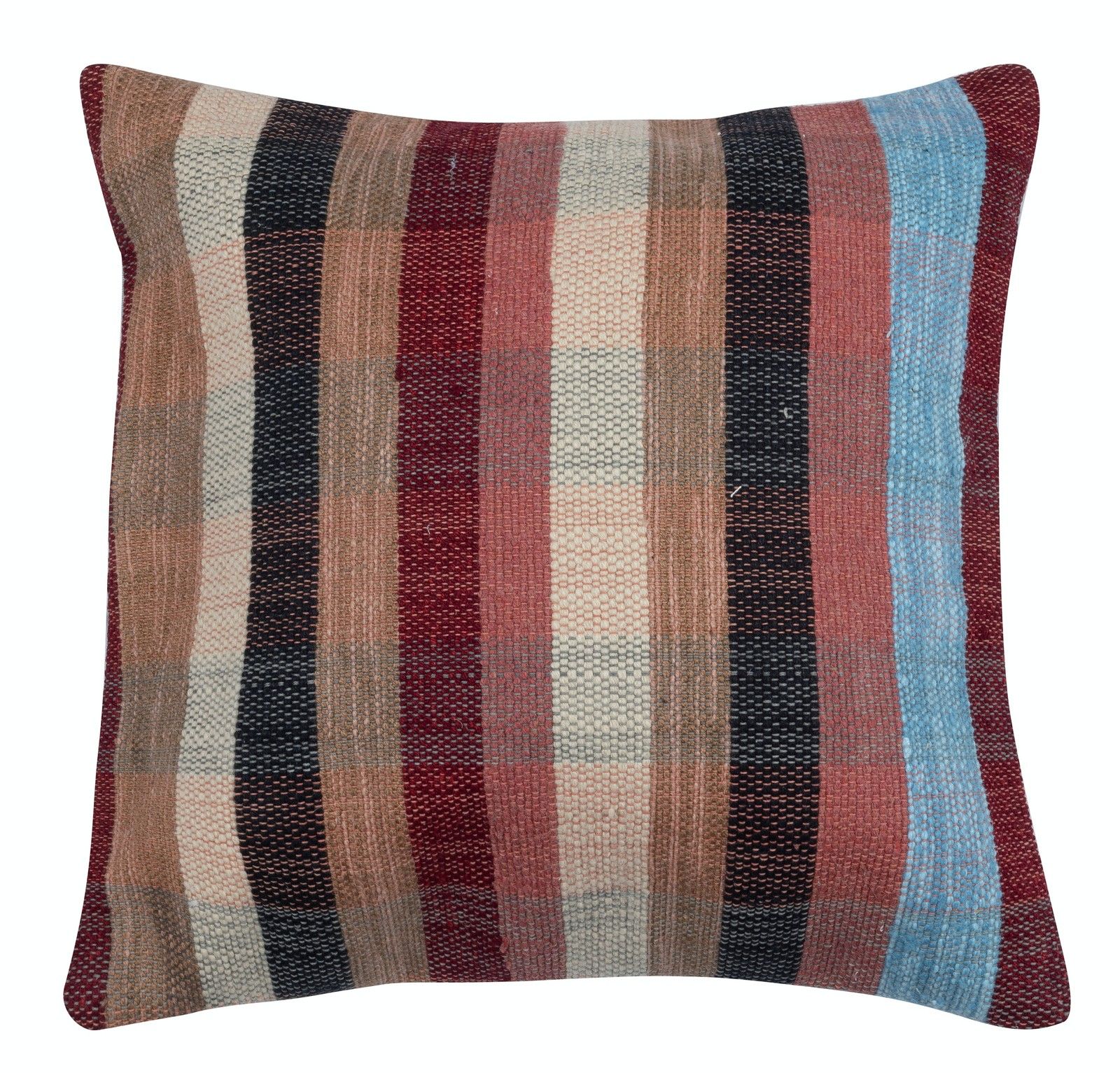 20"X20" Set Of 2 Handmade Striped Kilim Cushion Covers. Vintage Throw Pillows photo furniture